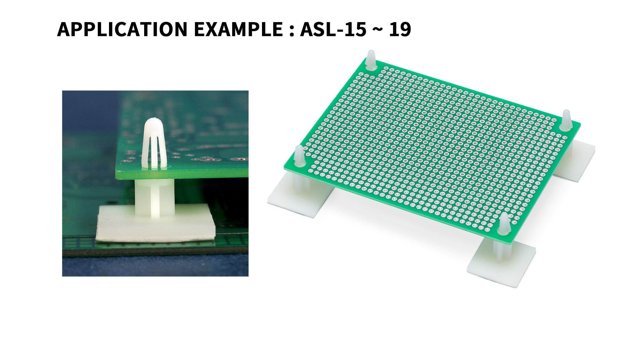 LOCKING PCB ADHESIVE STANDOFF - ASL series