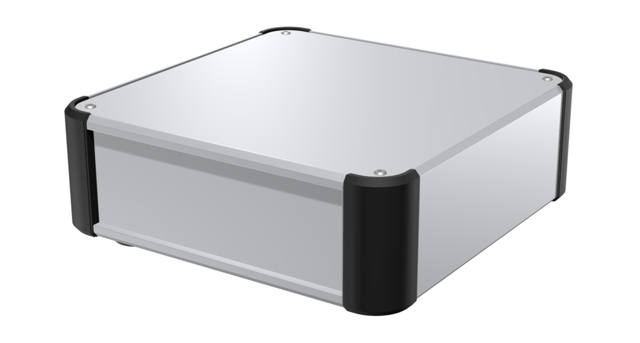 ALUMINIUM ENCLOSURE - AU series:Silver / Black