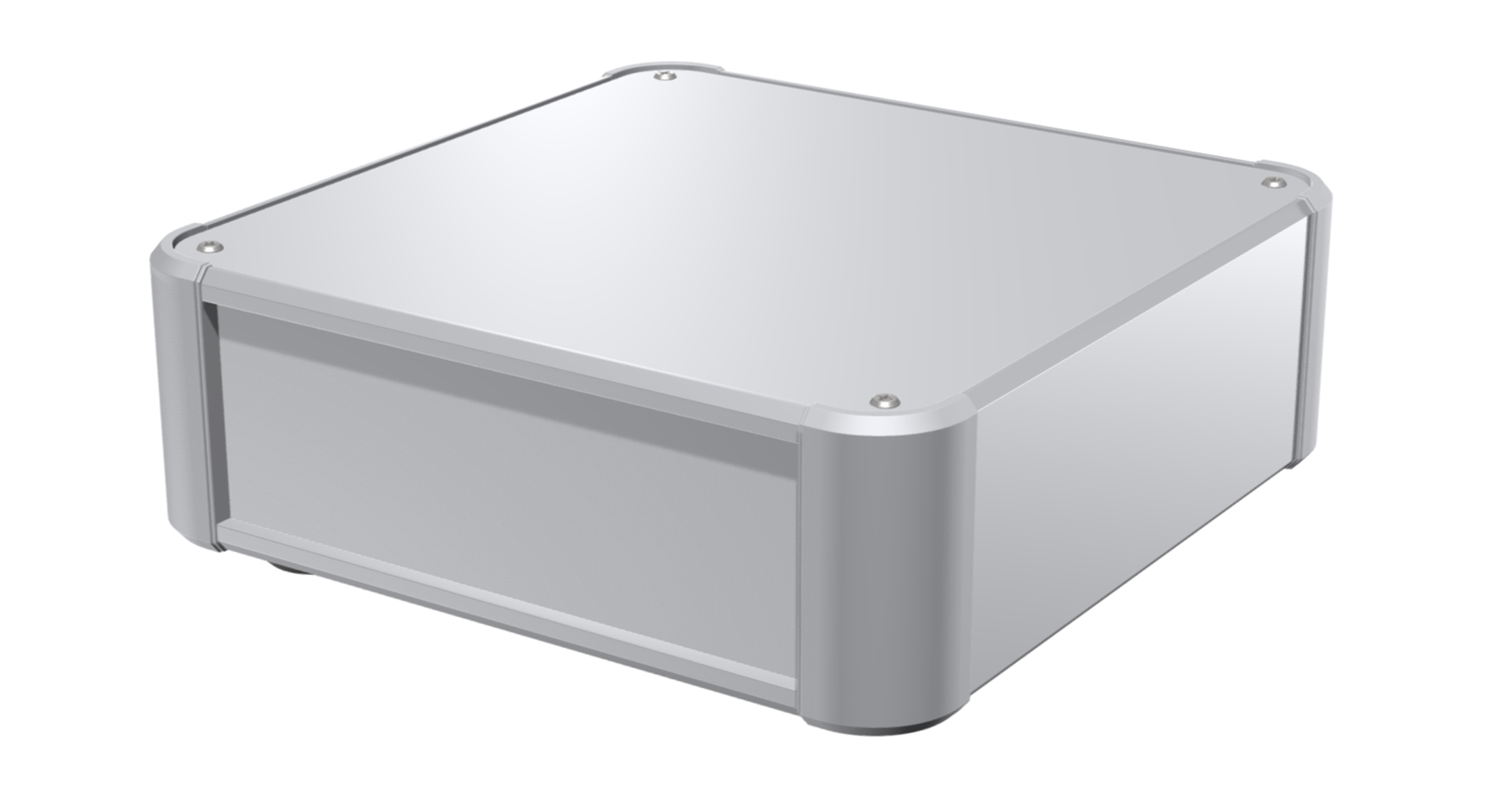 ALUMINIUM ENCLOSURE - AU series:Silver