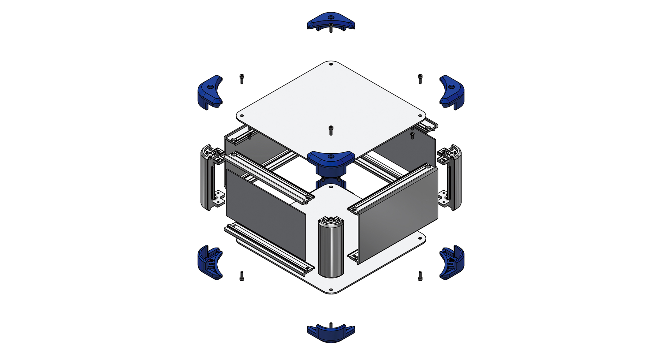 ALUMINIUM ENCLOSURE with CORNER GUARD - AUG series