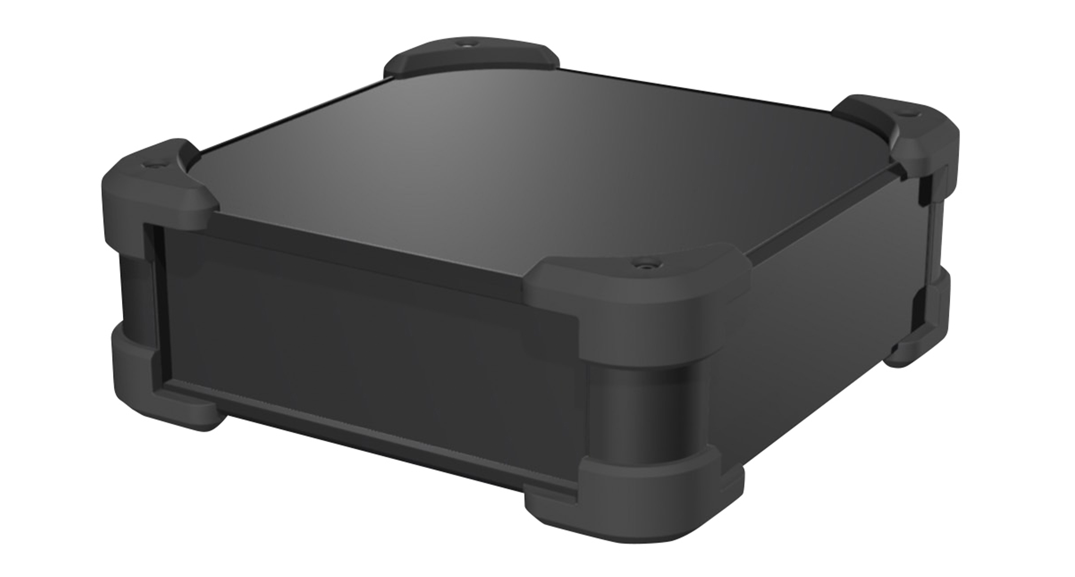 ALUMINIUM ENCLOSURE with CORNER GUARD - AUG series:Black / Black