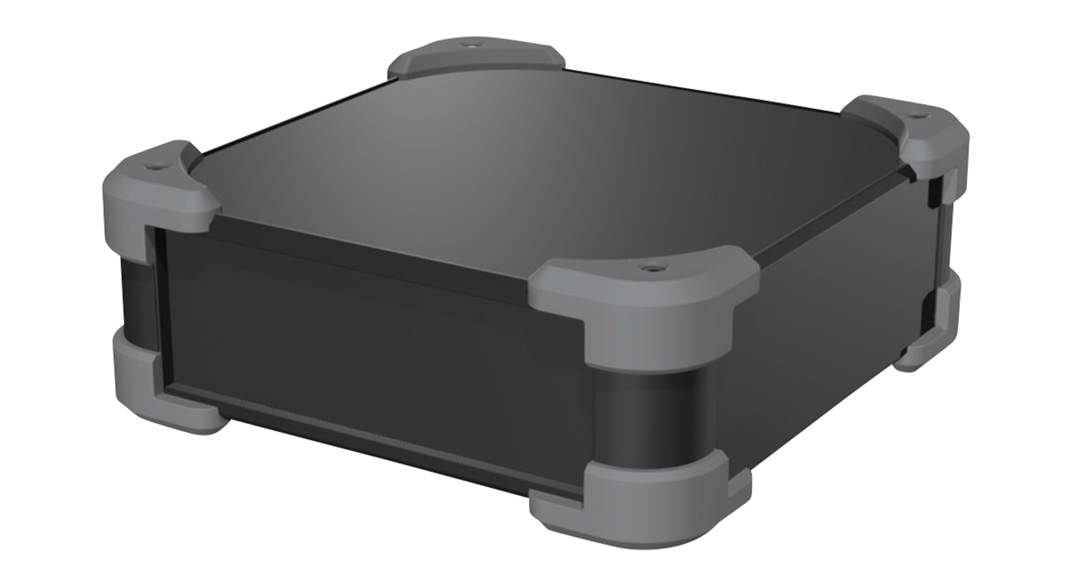 ALUMINIUM ENCLOSURE with CORNER GUARD - AUG series:Black / Gray