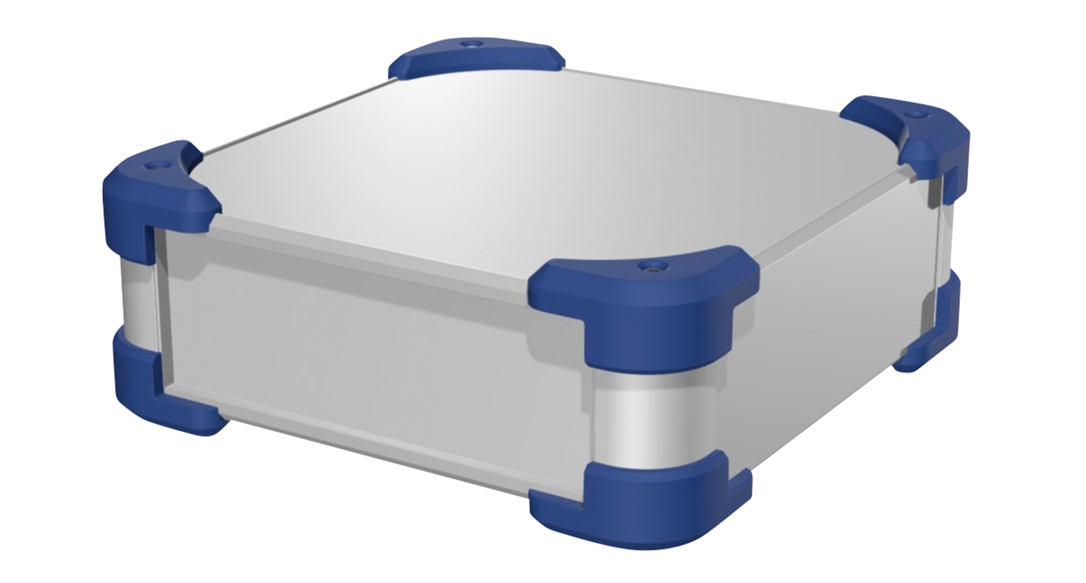 ALUMINIUM ENCLOSURE with CORNER GUARD - AUG series:Silver / Navy