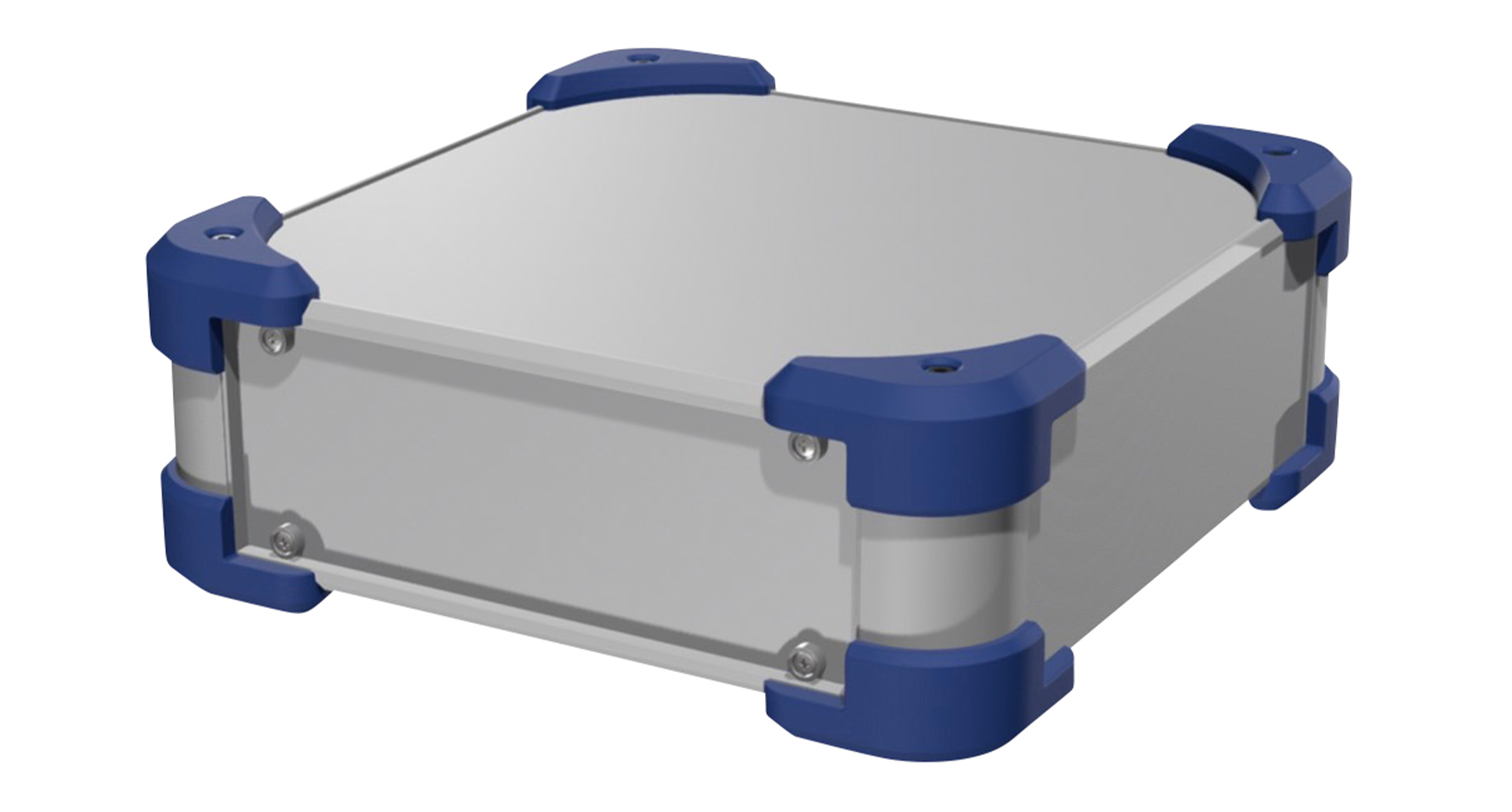 EMC SHIELDED RUGGED ENCLOSURE - AUGE series:Silver / Navy(Similar to PANTONE 654CP)