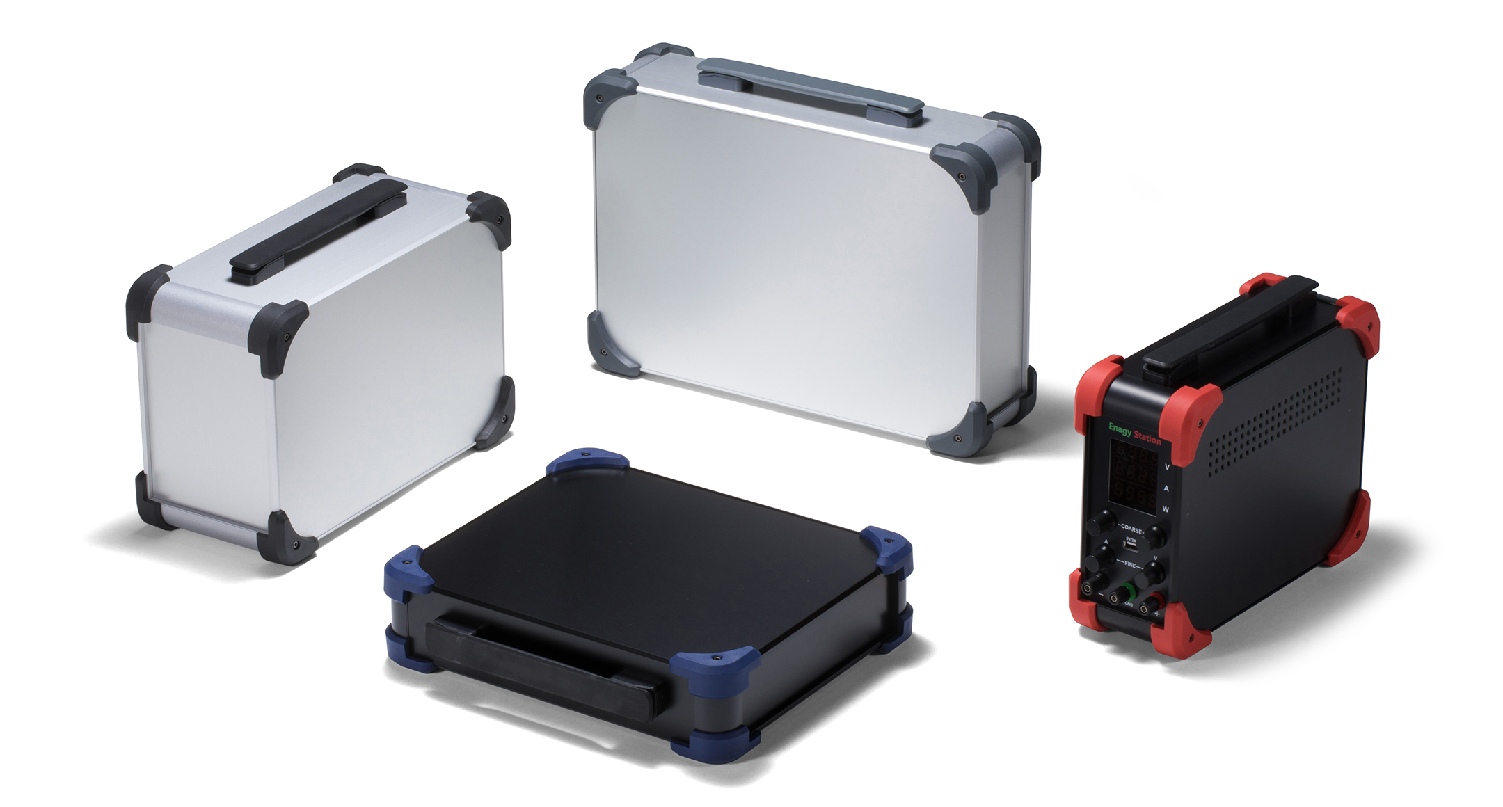 PORTABLE ALUMINIUM INSTRUMENT CASE with HANDLE - AUGH series