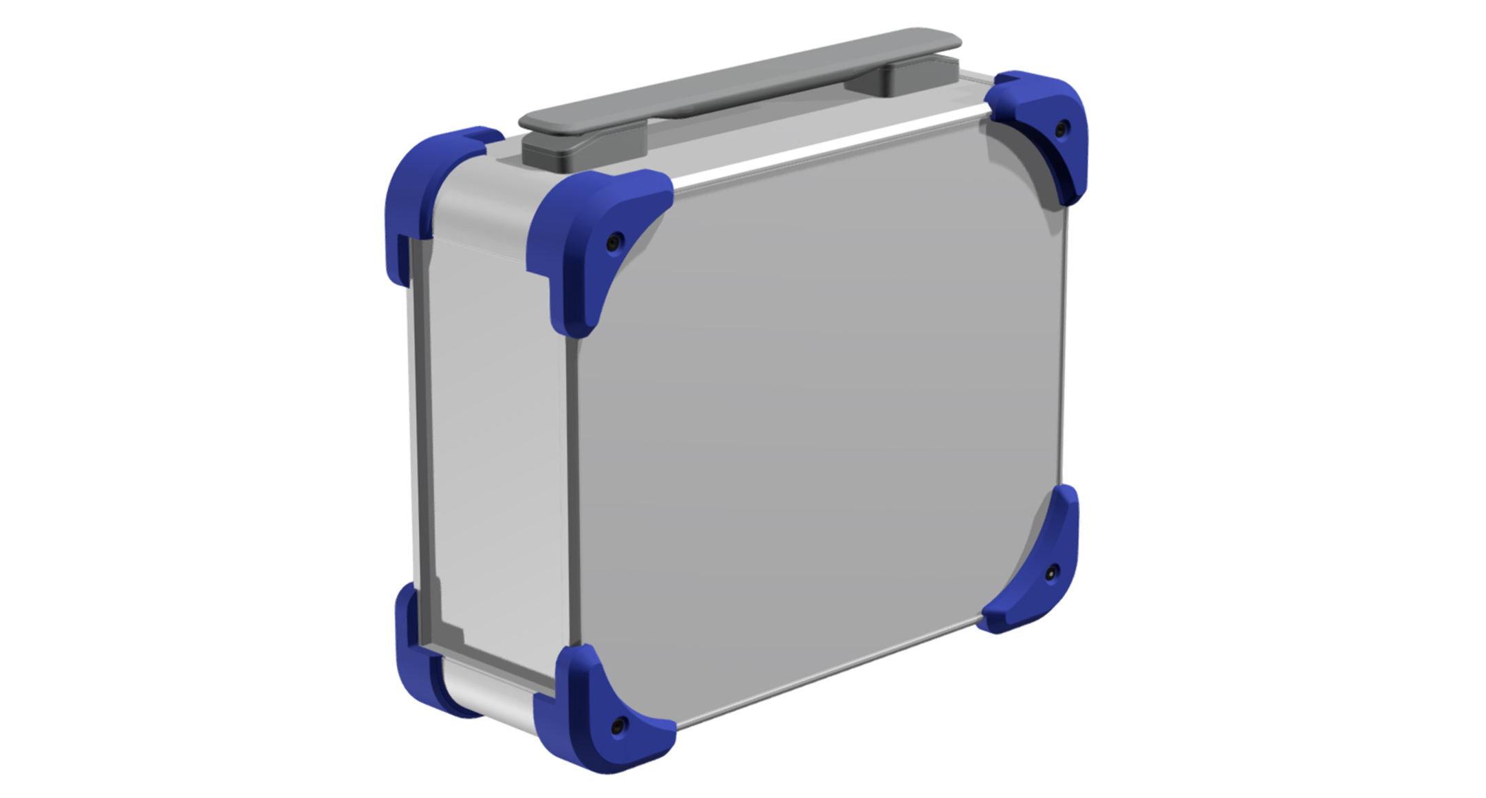 PORTABLE ALUMINIUM INSTRUMENT CASE with HANDLE - AUGH series:Silver / Navy / Gray