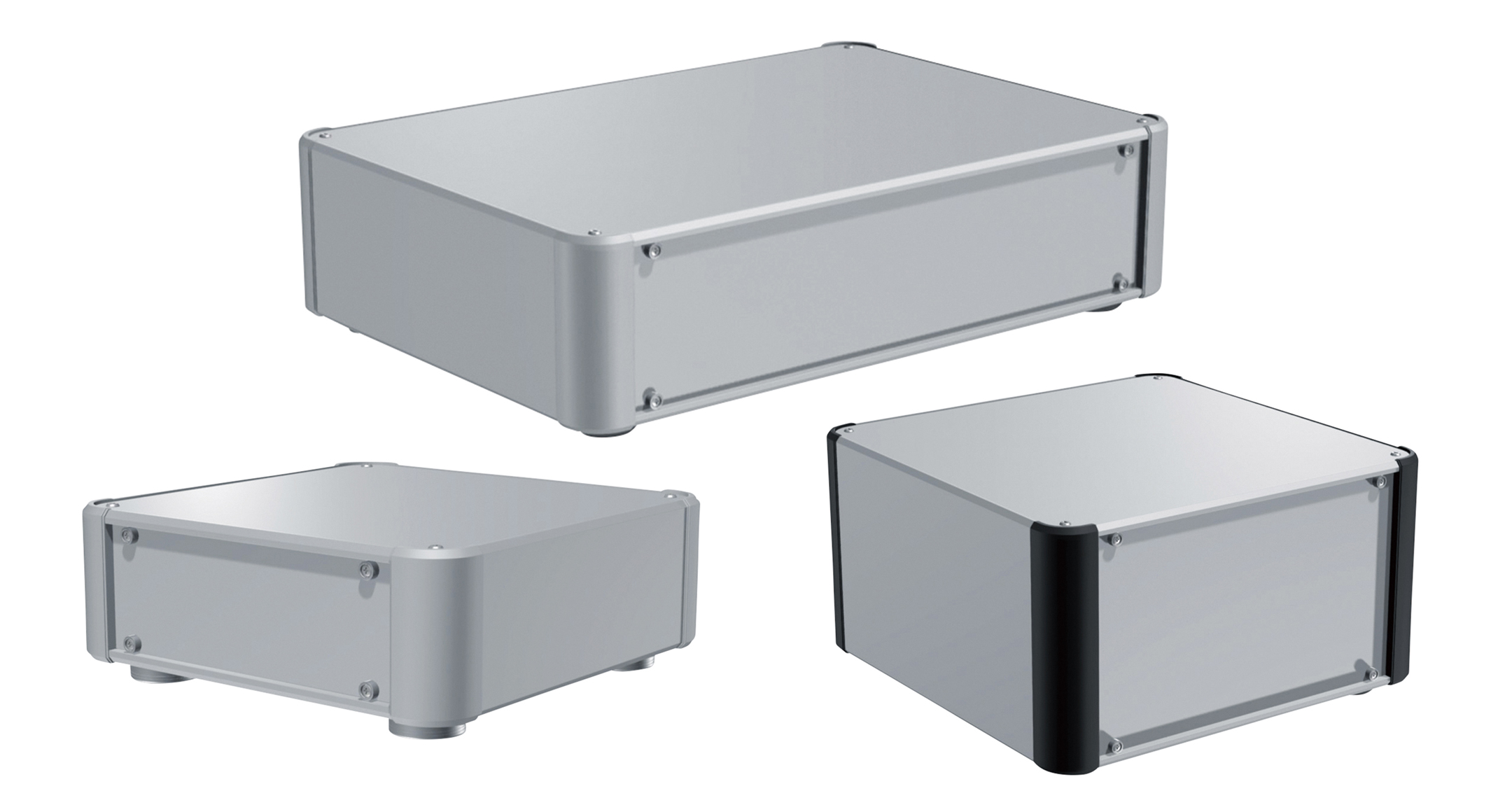 ALUMINIUM ENCLOSURE with DETACHABLE PANELS - AUP series