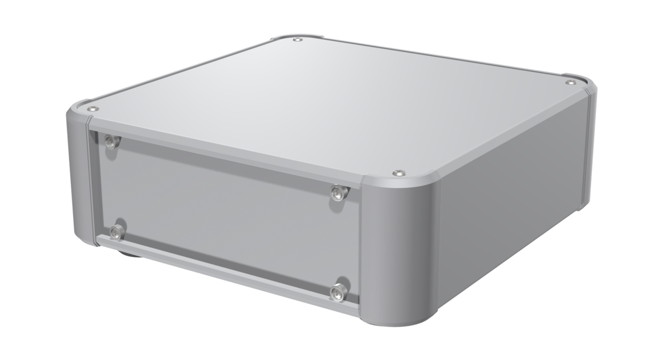 ALUMINIUM ENCLOSURE with DETACHABLE PANELS - AUP series:Silver