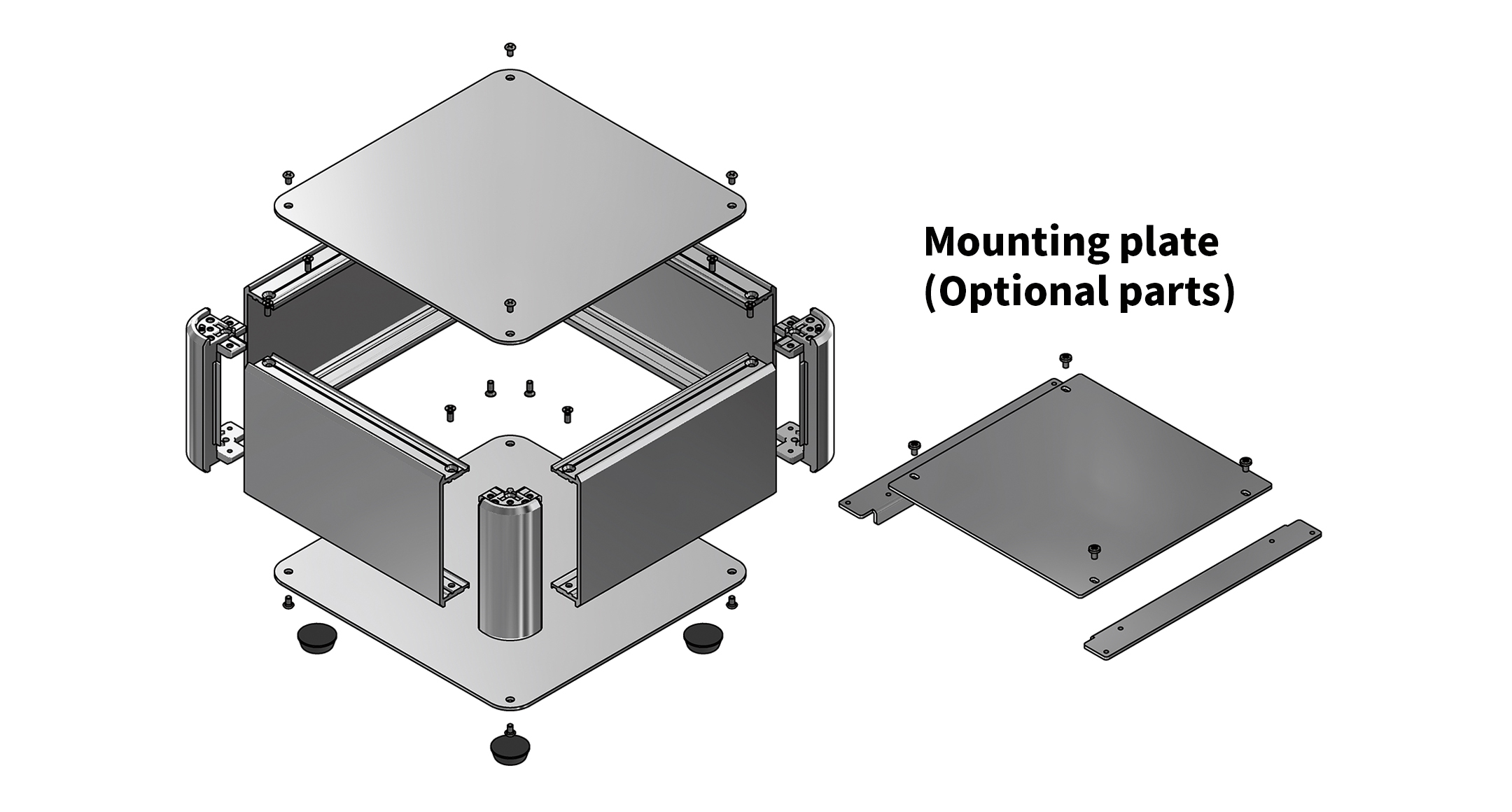 ALUMINIUM CONTROL BOX - AUX series