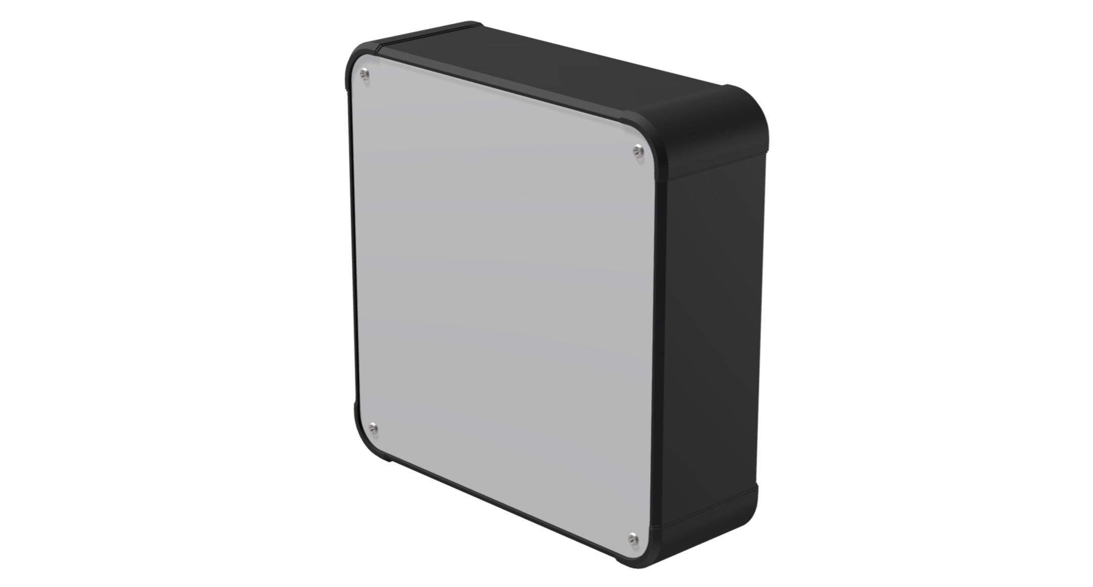 ALUMINIUM CONTROL BOX - AUX series:Silver / Side : Black