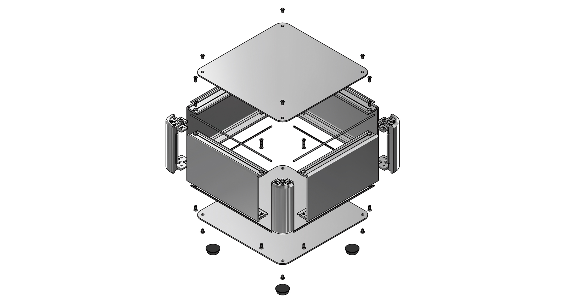 EMC SHIELDED ALUMINIUM BOX - AUXE series