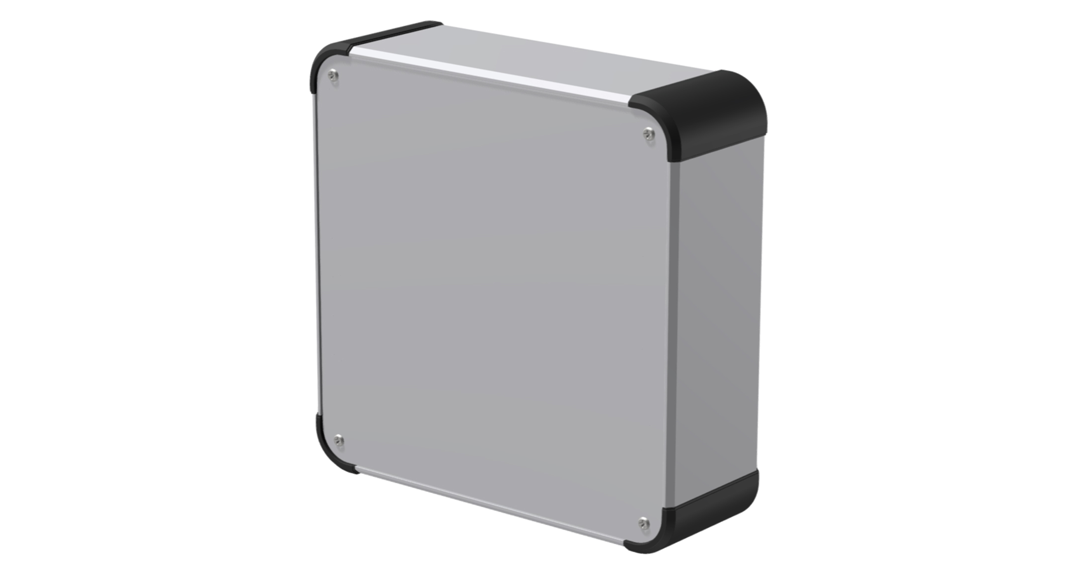 EMC SHIELDED ALUMINIUM BOX - AUXE series:Silver / Black