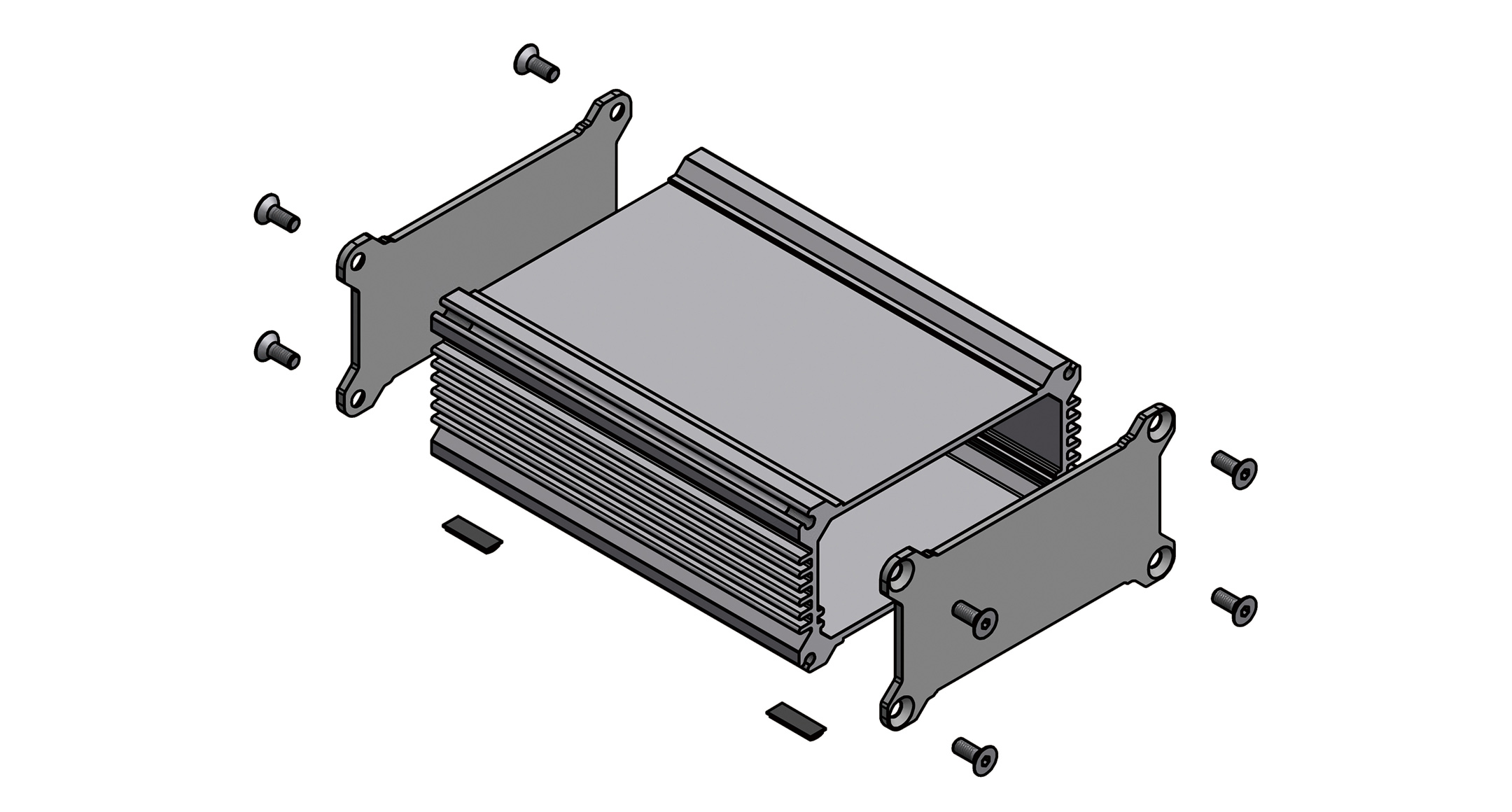 HEATSINK ALUMINUM ENCLOSURE - AWA series