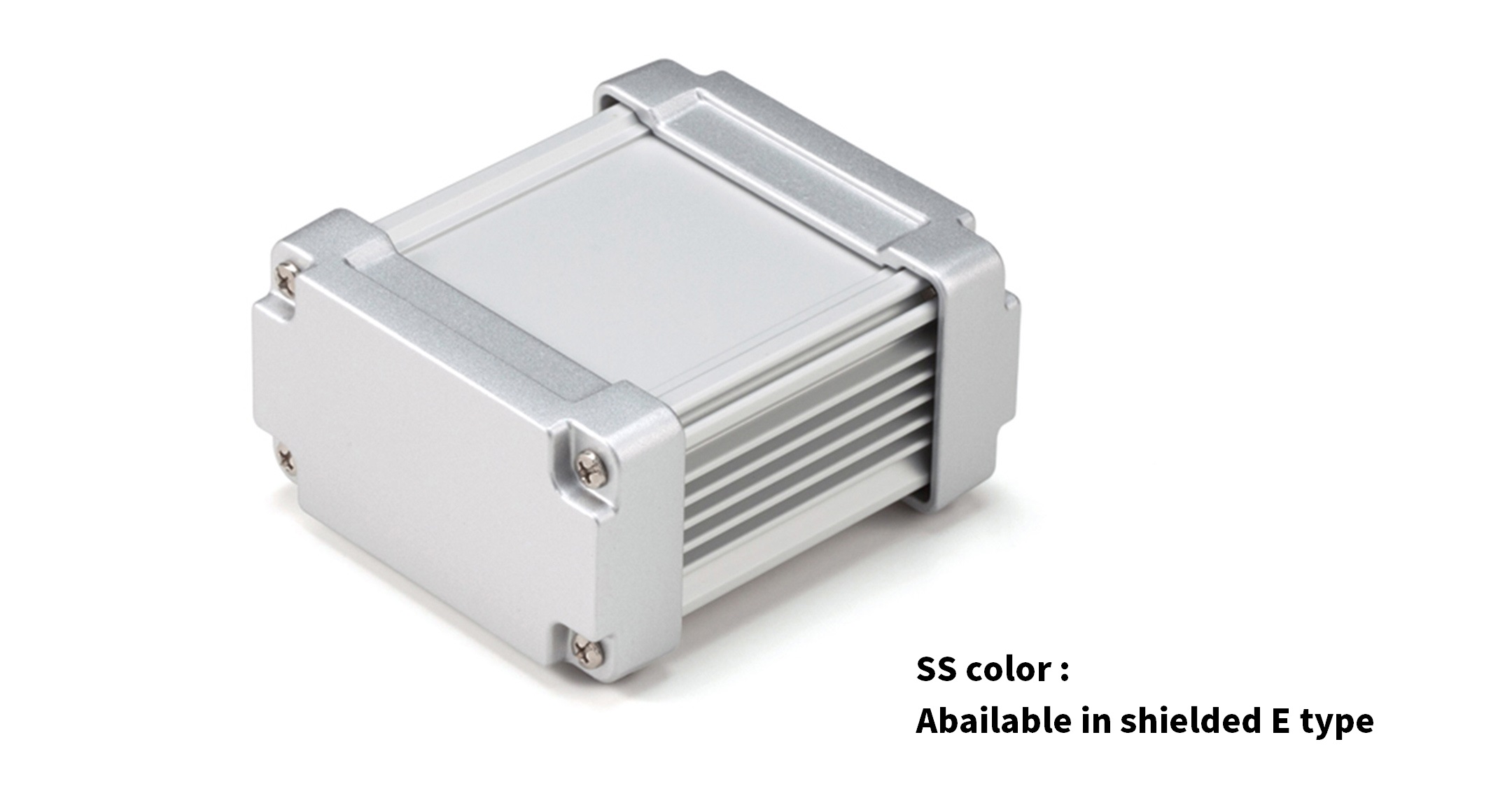 CUSTOM SIZED IP67 HEATSINK ALUMINUM ENCLOSURE - AWNS series:Silver/Silver