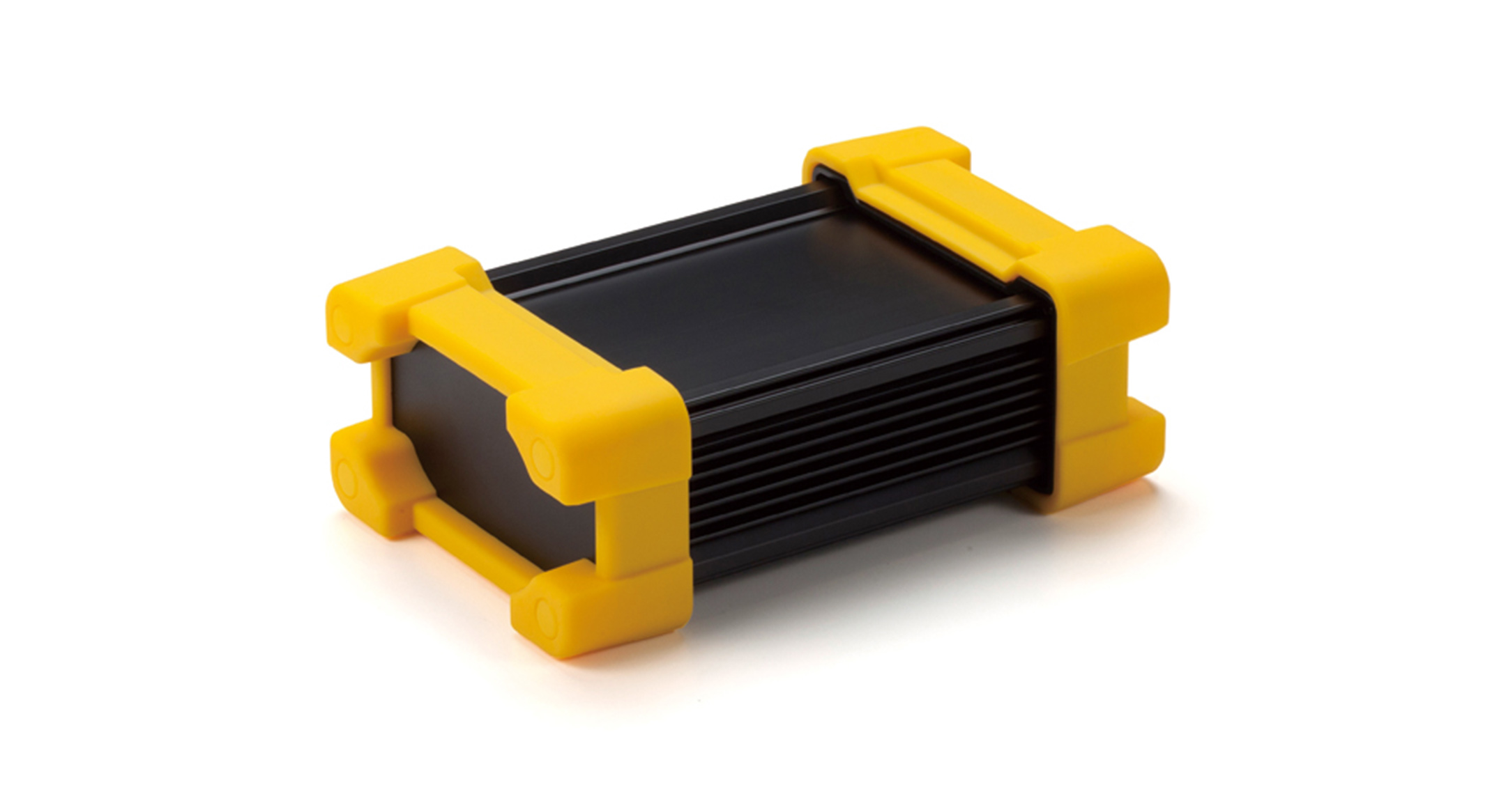 IP67 ALUMINUM ENCLOSURE with SILICONE PROTECTOR - AWP series:Black/Yellow