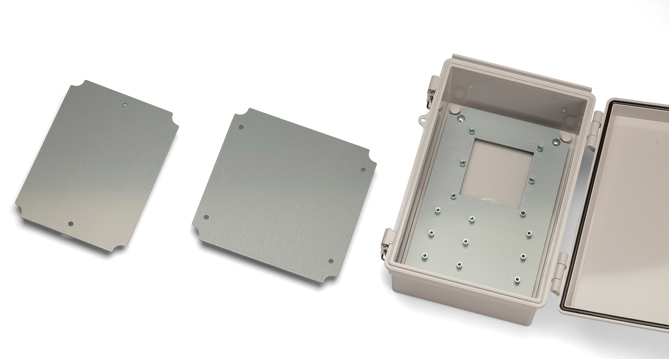 MOUNTNG PLATE for HINGED PLASTIC BOX - BMP series