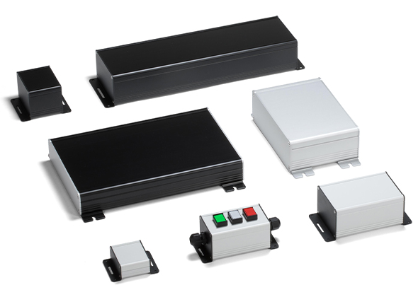 CUSTOM SIZED WALLMOUNT EXTRUDED ALUMINUM ENCLOSURE - EXFS series