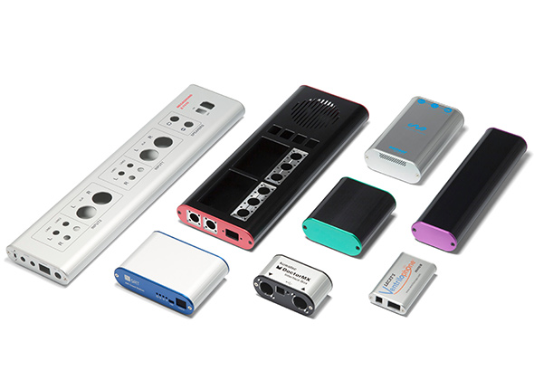 CUSTOM SIZED ROUNDED EDGE ALUMINUM ENCLOSURE MXA series