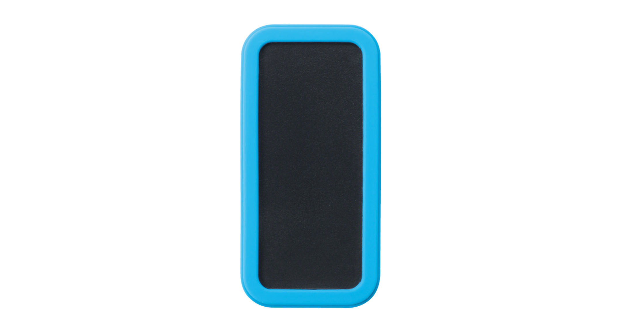 PORTABLE PLASTIC CASE with SILICONE COVER - CSS series:Black/Cyan