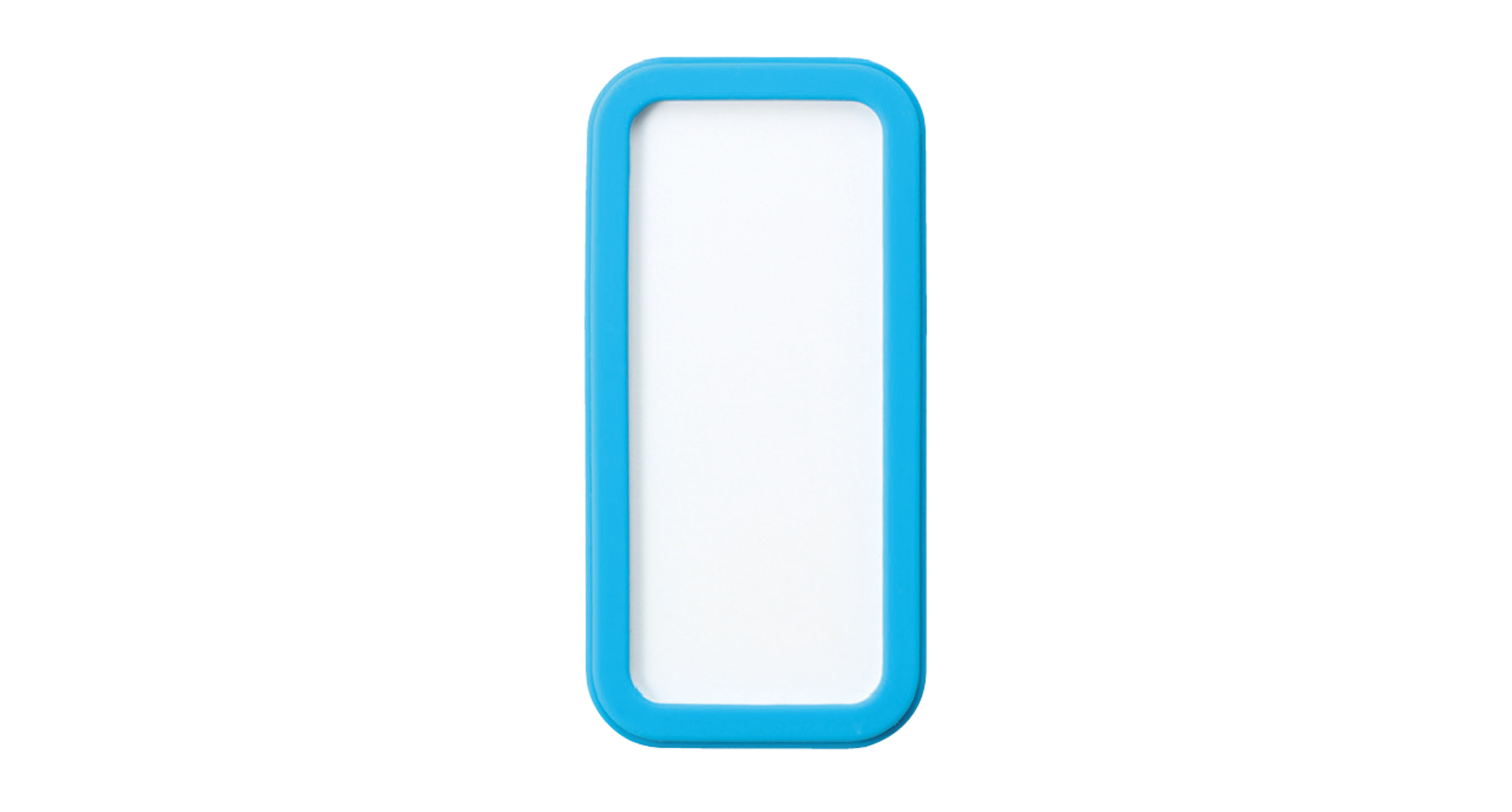 PORTABLE PLASTIC CASE with SILICONE COVER - CSS series:White/Cyan