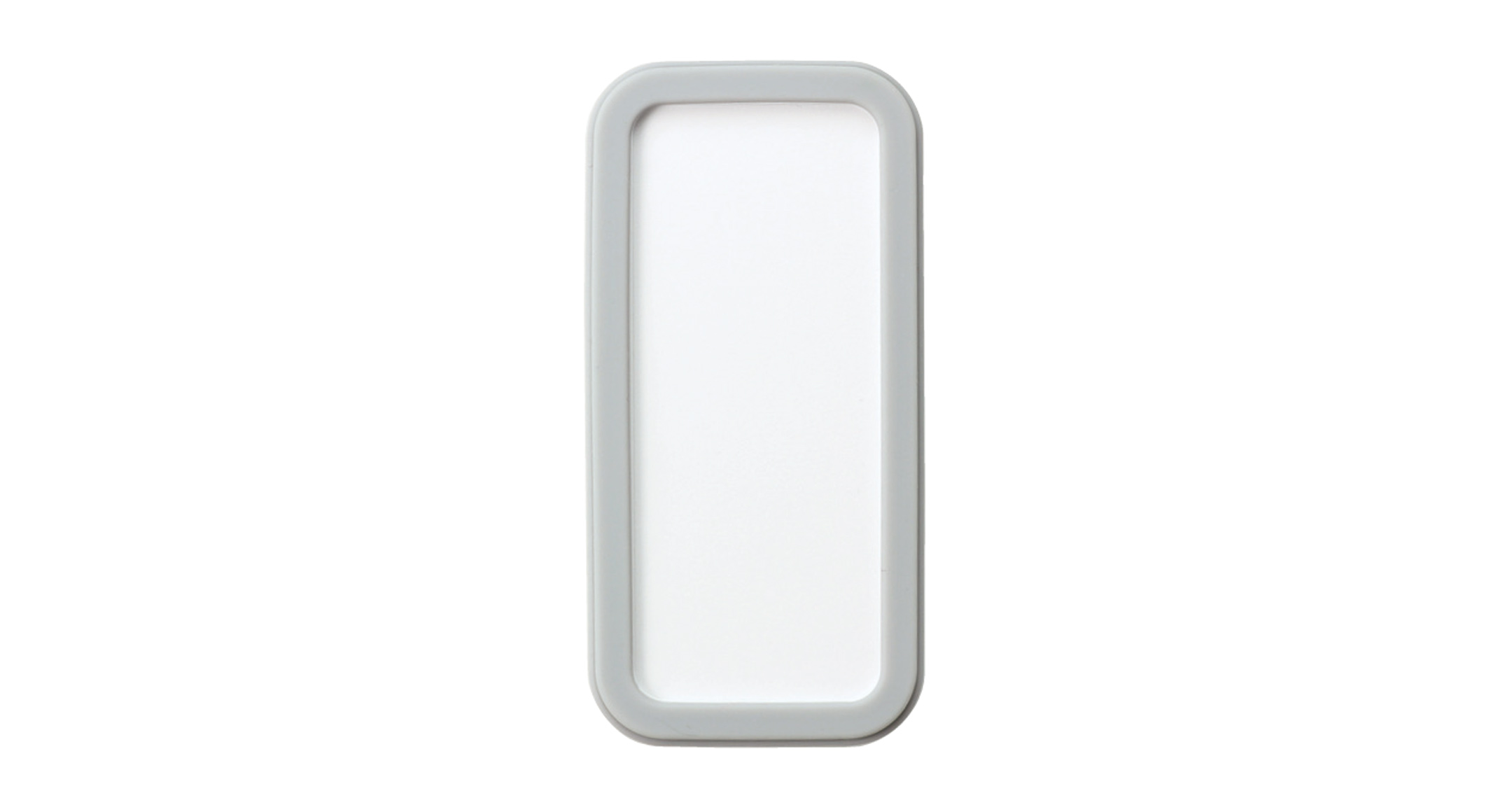 PORTABLE PLASTIC CASE with SILICONE COVER - CSS series:White/Light gray