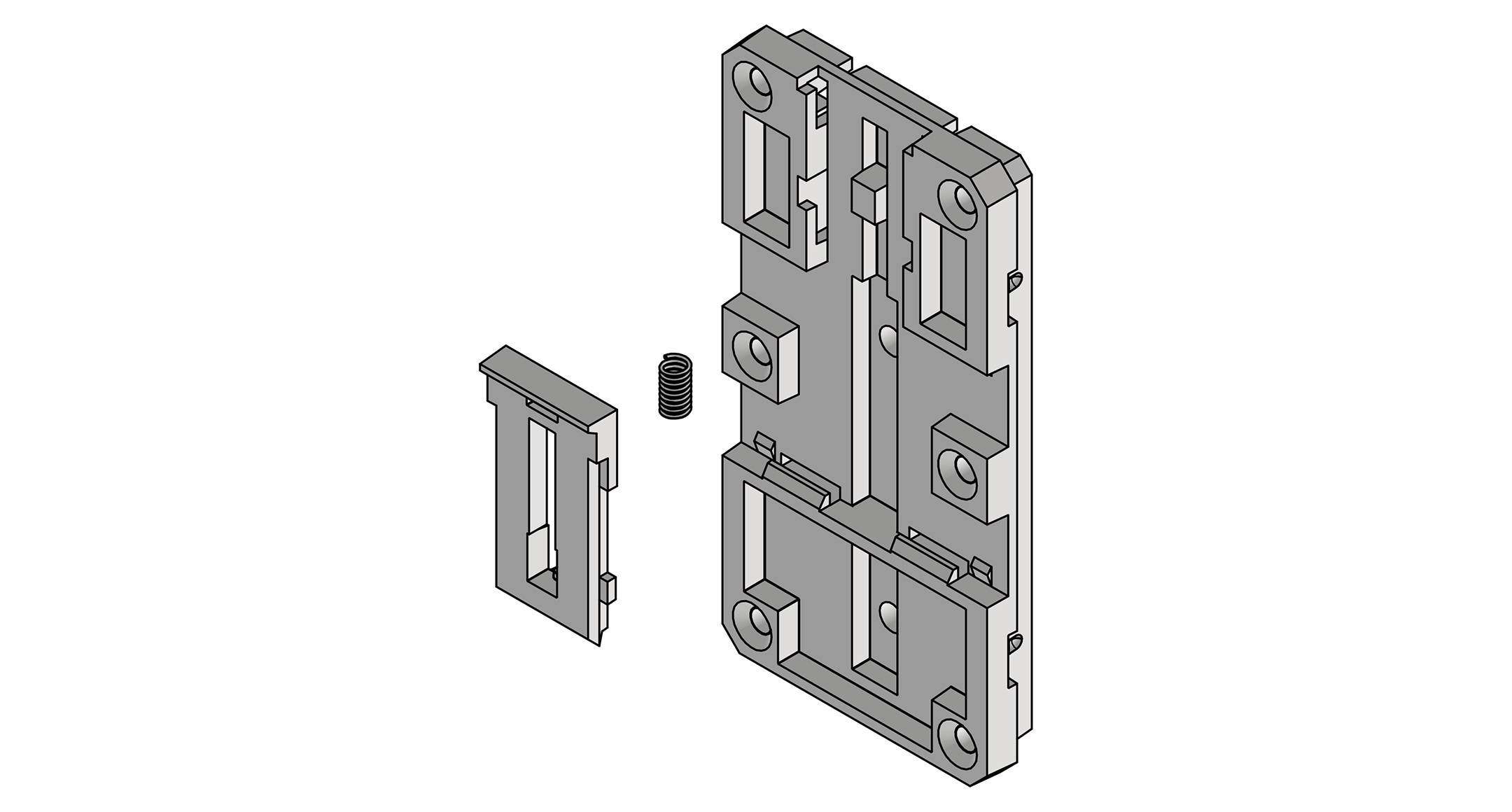 DIN RAIL MOUNTING BRACKET - DRP series