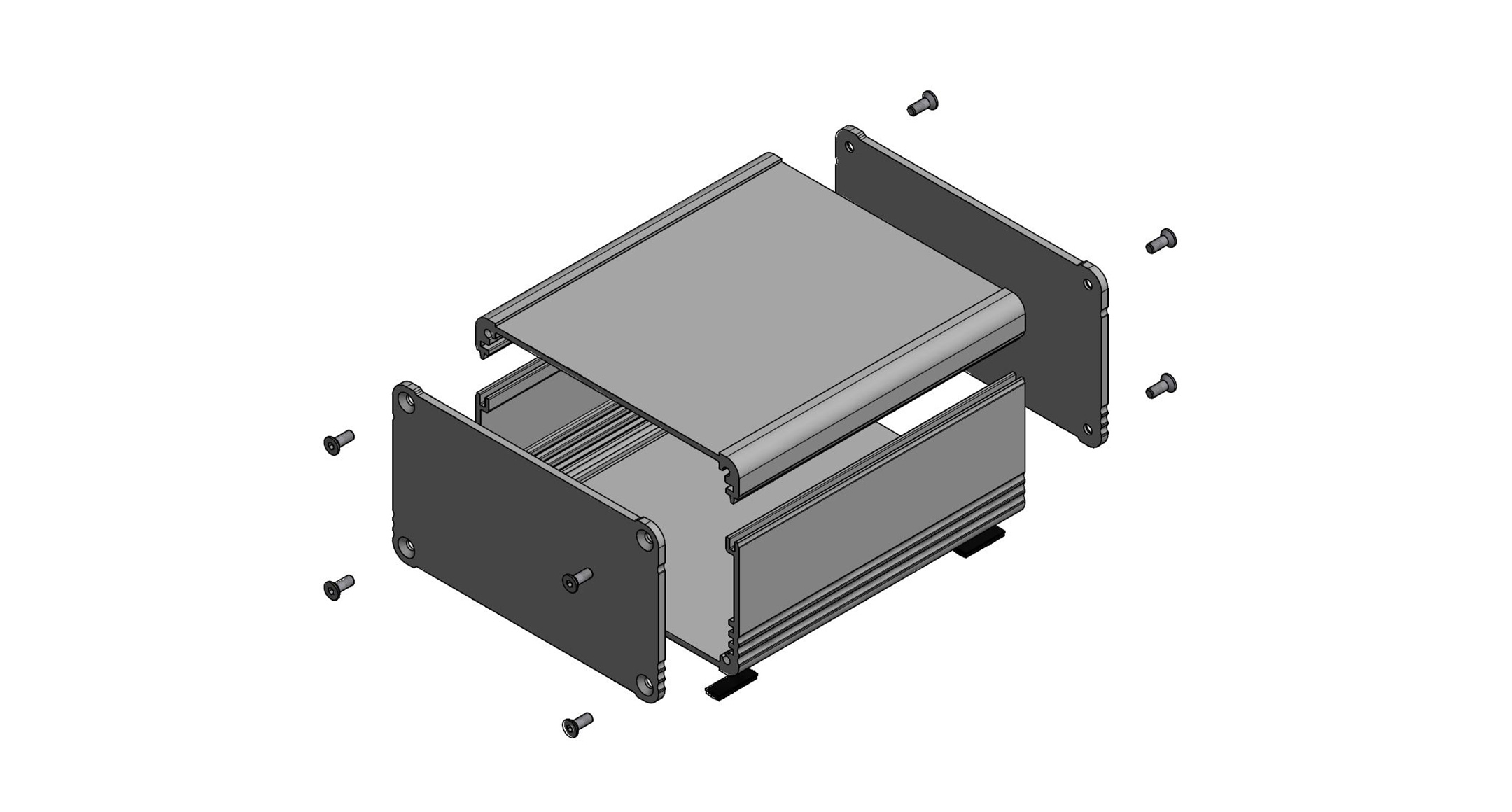 EXTRUDED ALUMINIUM ENCLOSURE - EX series