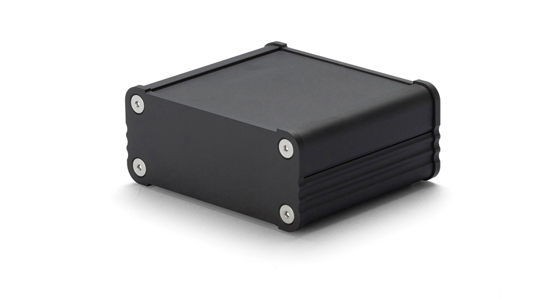 CUSTOM SIZED EXTRUDED ALUMINUM ENCLOSURE - EXS series:Black/Black