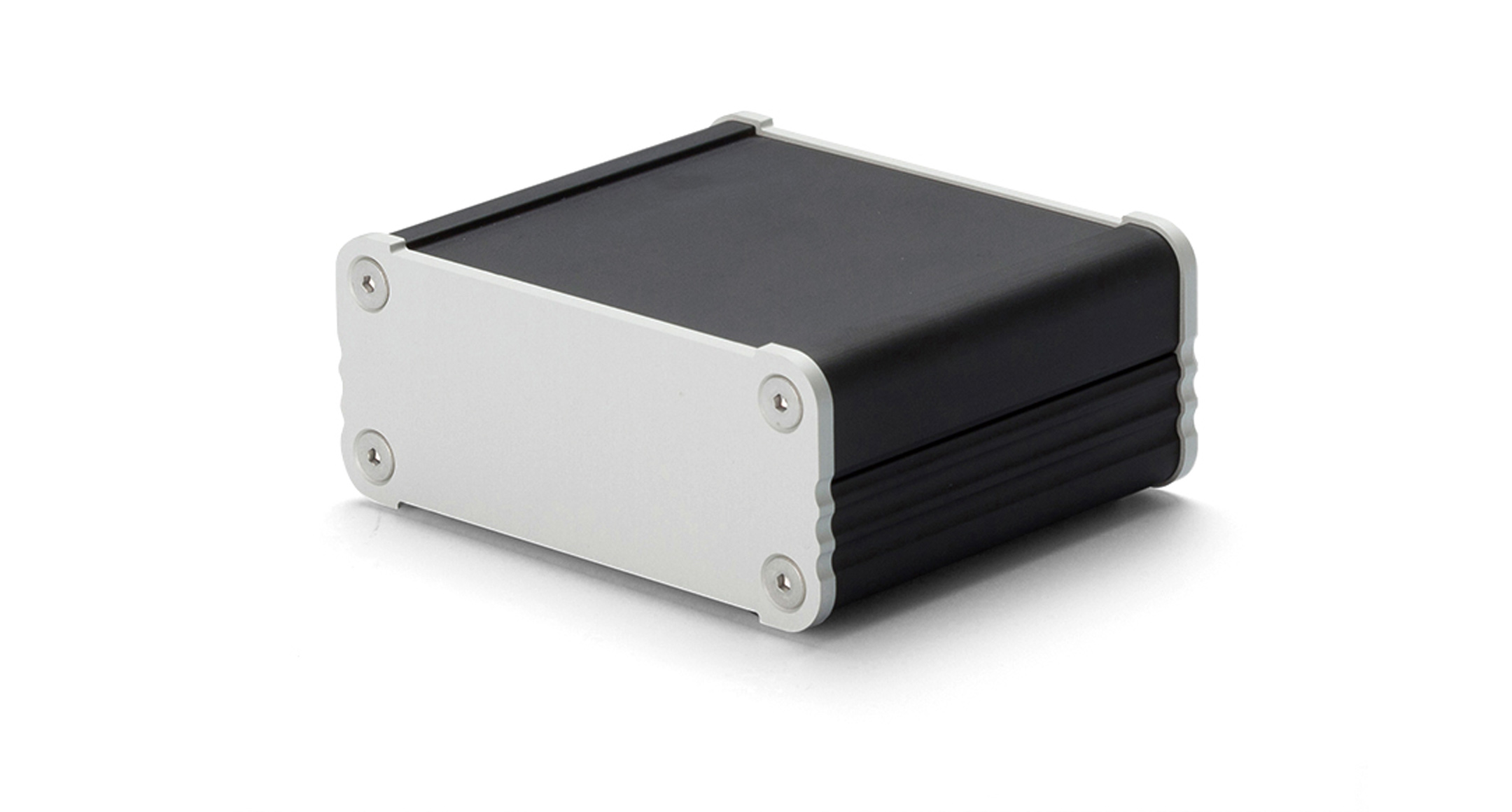 CUSTOM SIZED EXTRUDED ALUMINUM ENCLOSURE - EXS series:Black/Silver