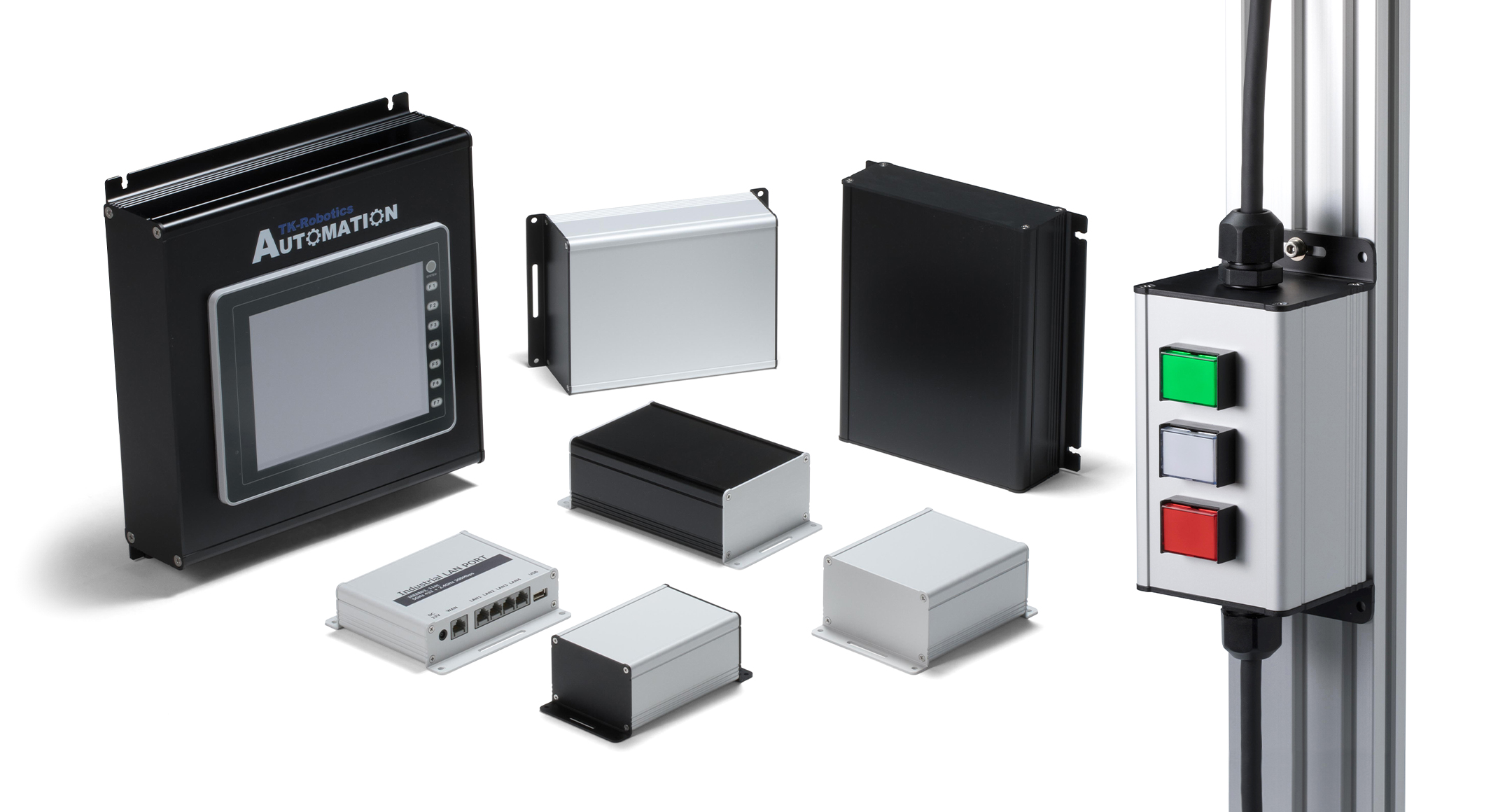 WALLMOUNT EXTRUDED ALUMINUM ENCLOSURE - EXF series