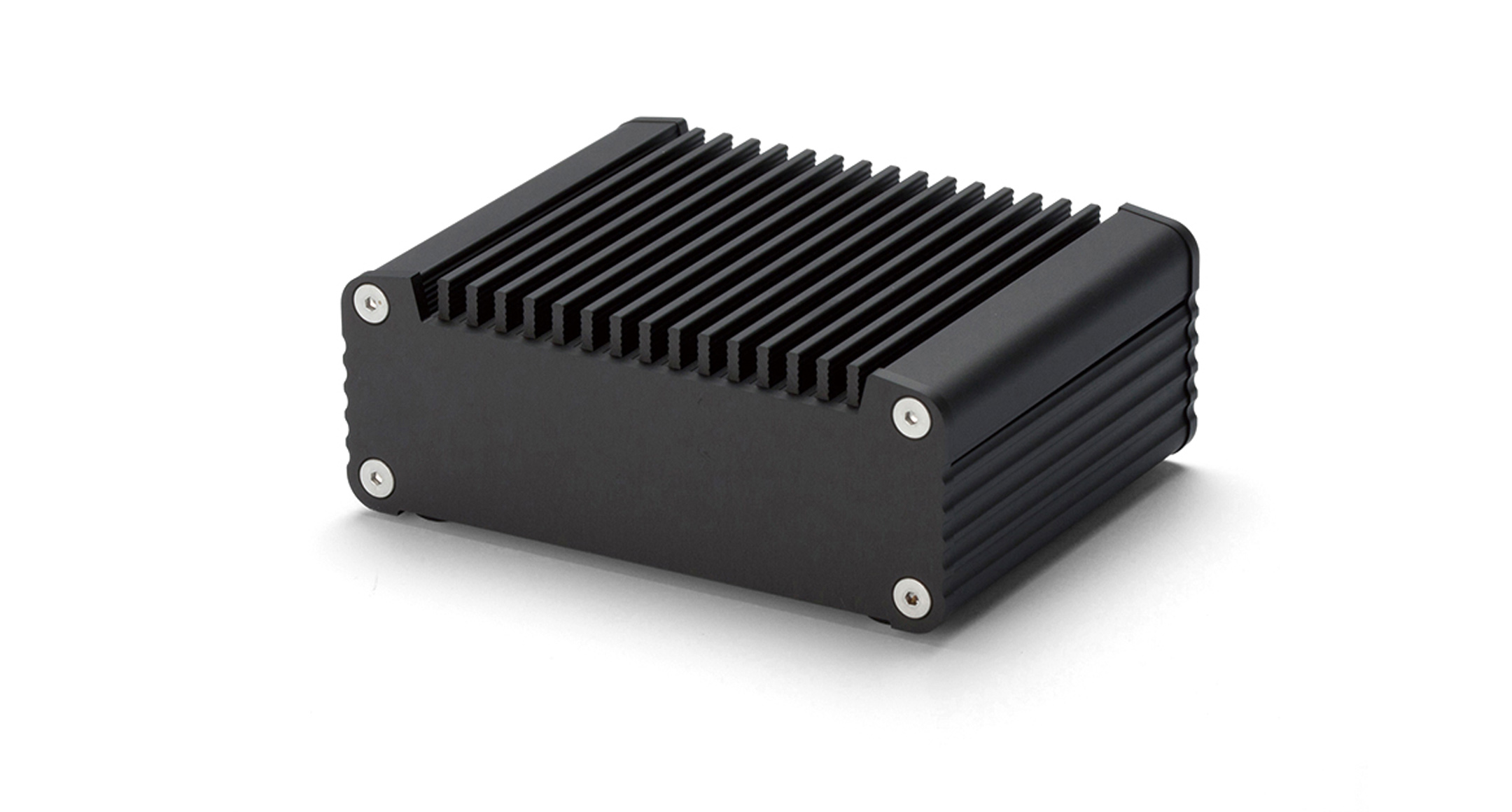 CUSTOM SIZED HEATSINK ENCLOSURE - EXHS series:Black/Black