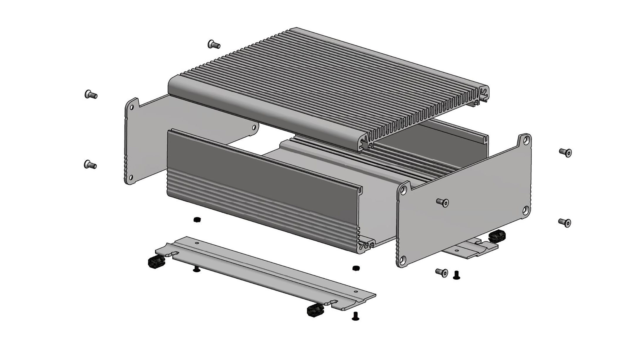 FLANGED HEATSINK ENCLOSURE - EXHF series