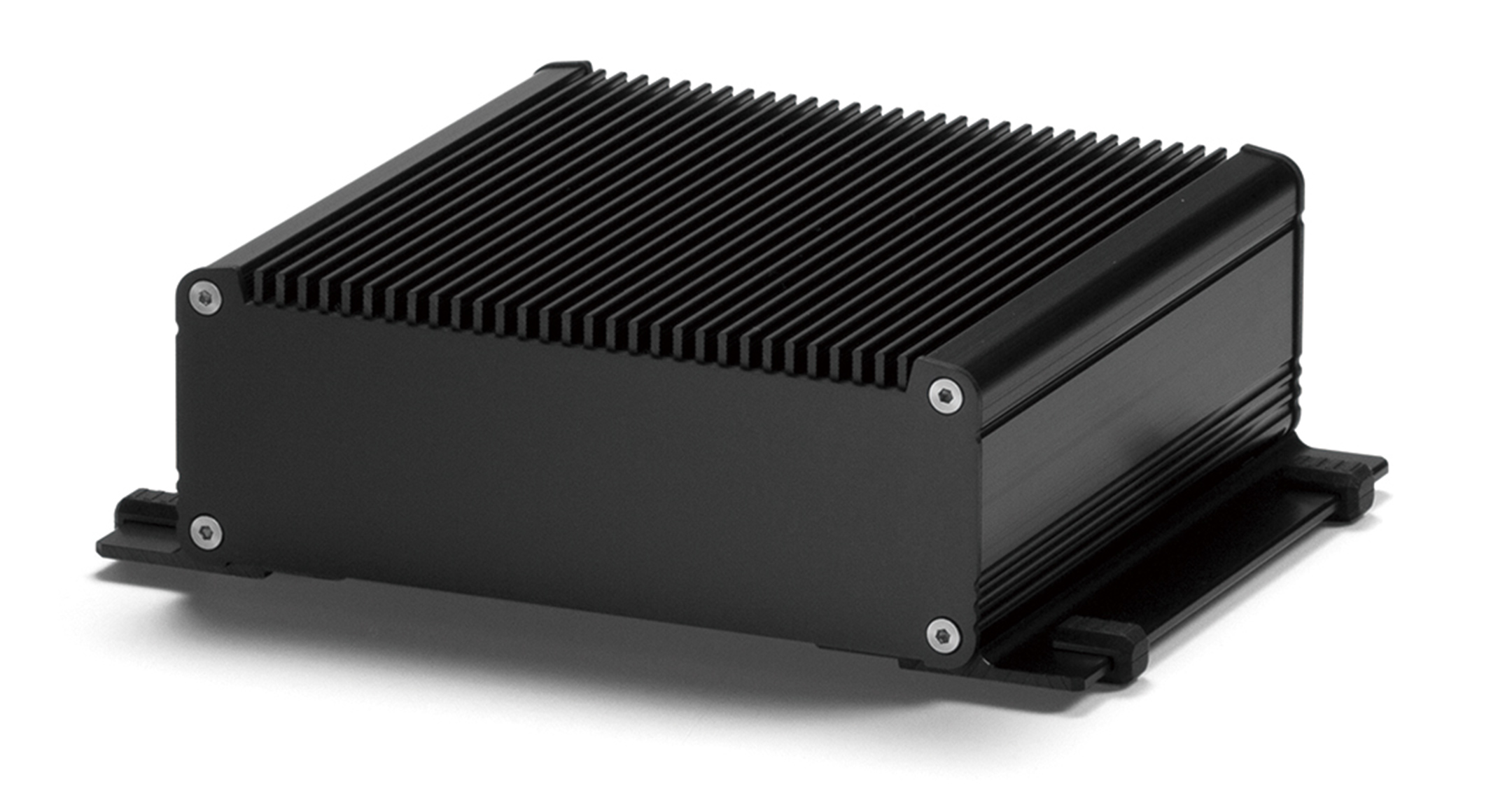 FLANGED HEATSINK ENCLOSURE - EXHF series:Black/Black