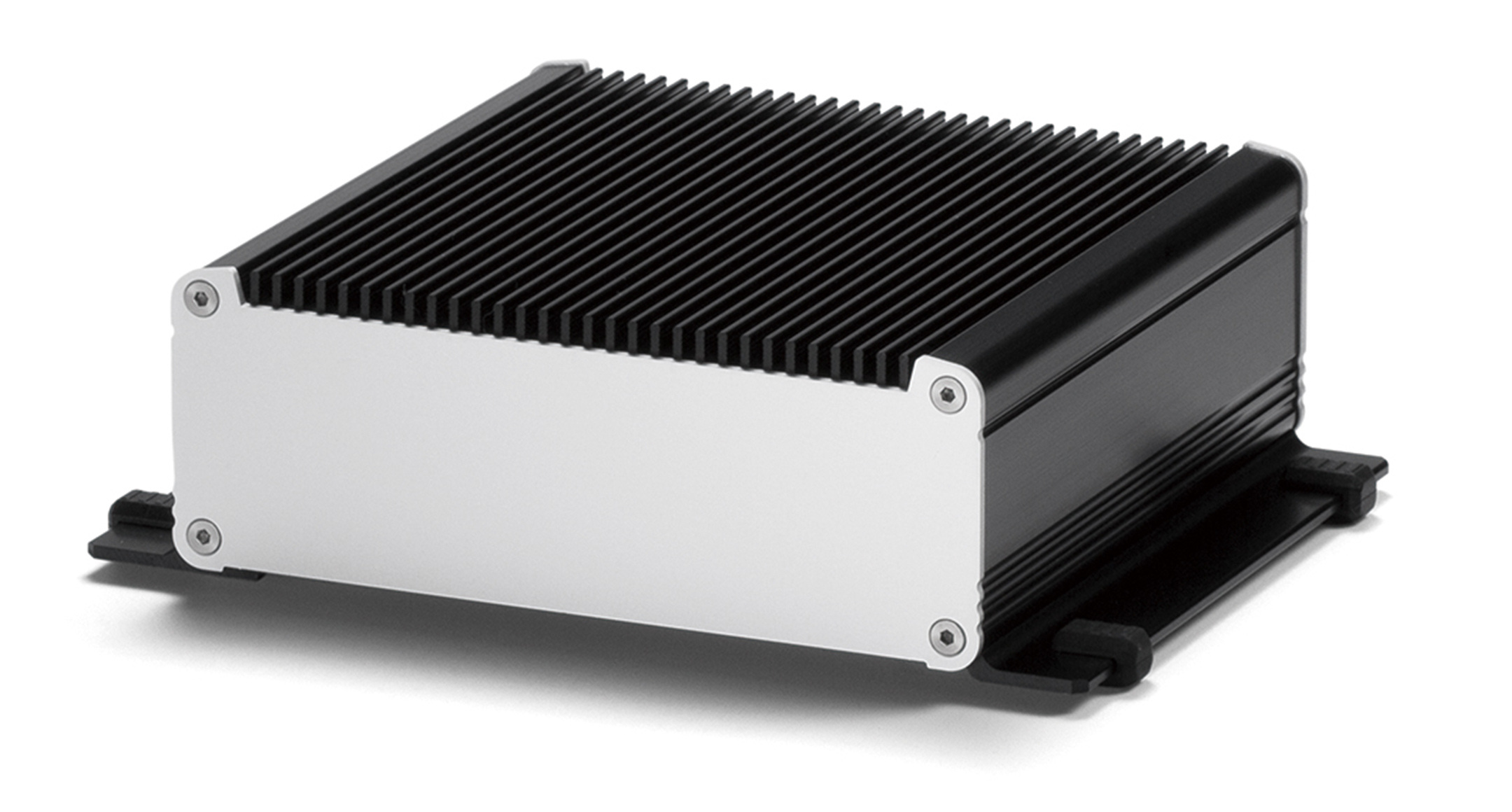 FLANGED HEATSINK ENCLOSURE - EXHF series:Black/Silver