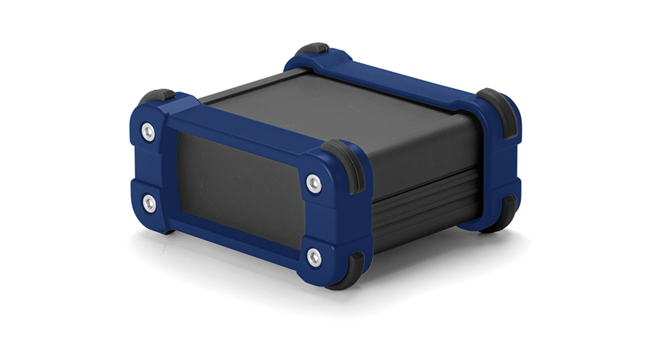 ALUMINIUM ENCLOSURE with CORNER GUARD - EXP series:Black/Navy