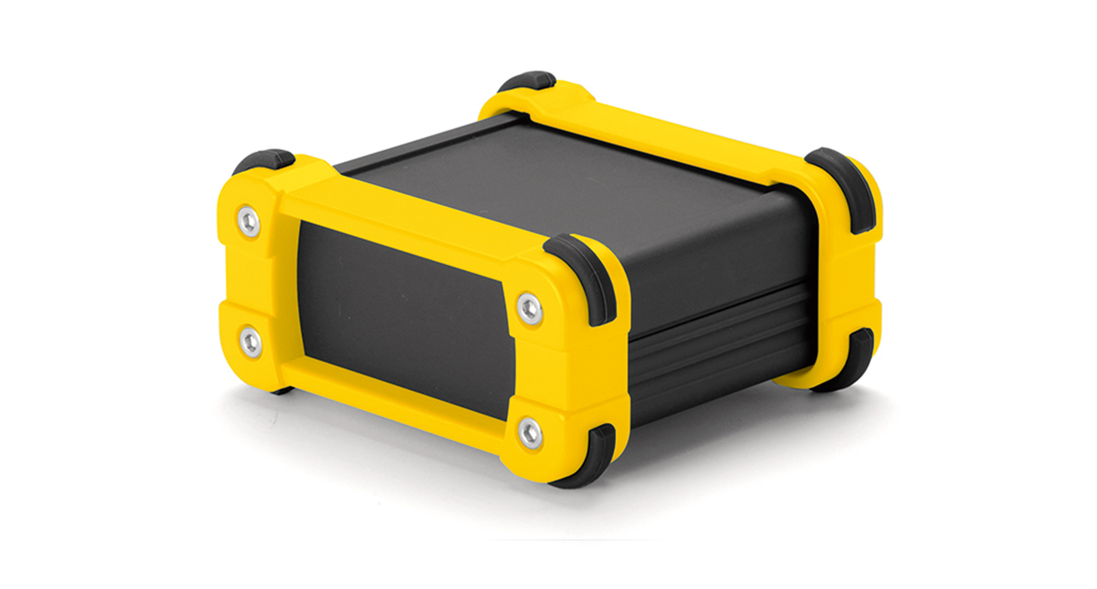 ALUMINIUM ENCLOSURE with CORNER GUARD - EXP series:Black/Yellow