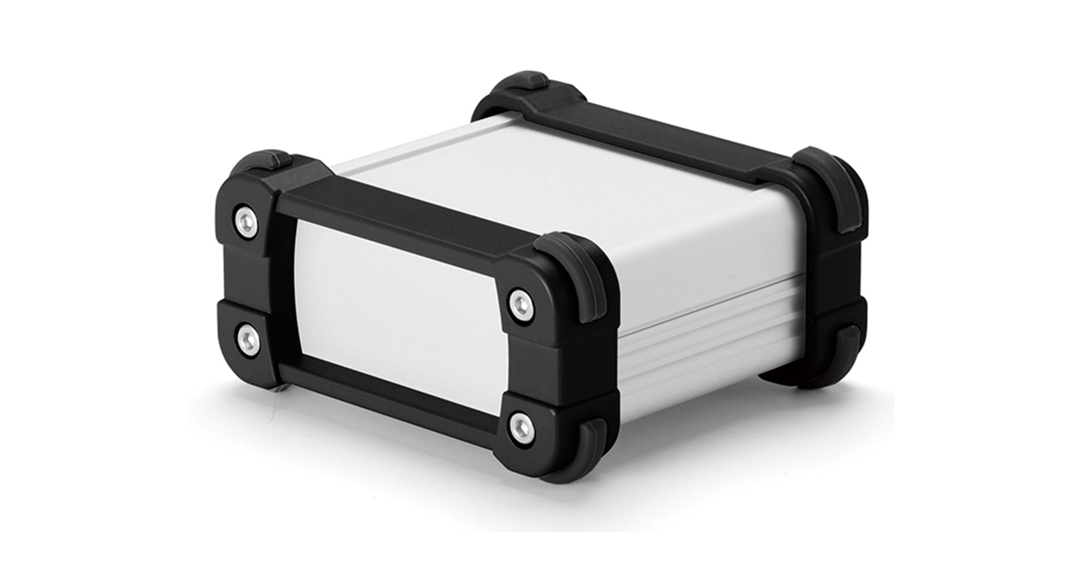 ALUMINIUM ENCLOSURE with CORNER GUARD - EXP series:Silver/Black