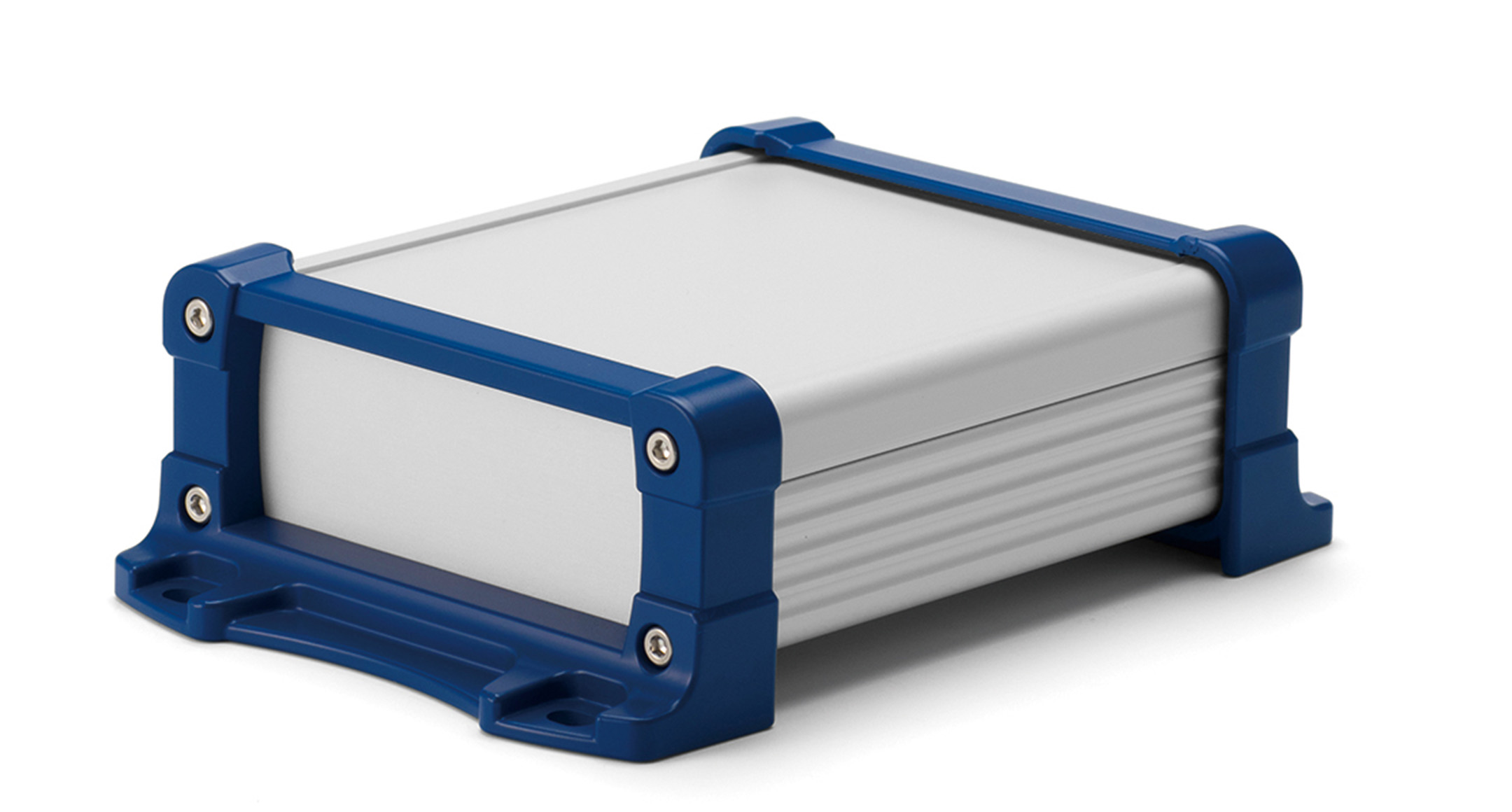 FLANGED ALUMINIUM ENCLOSURE - EXPF series:Silver/Navy