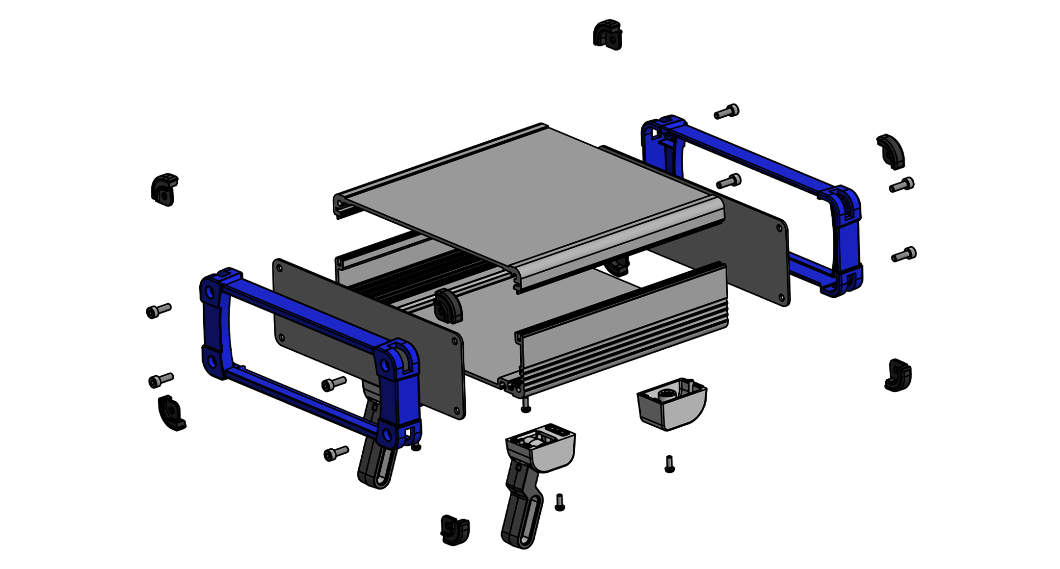 ALUMINIUM ENCLOSURE with TILT LEG - EXPT series