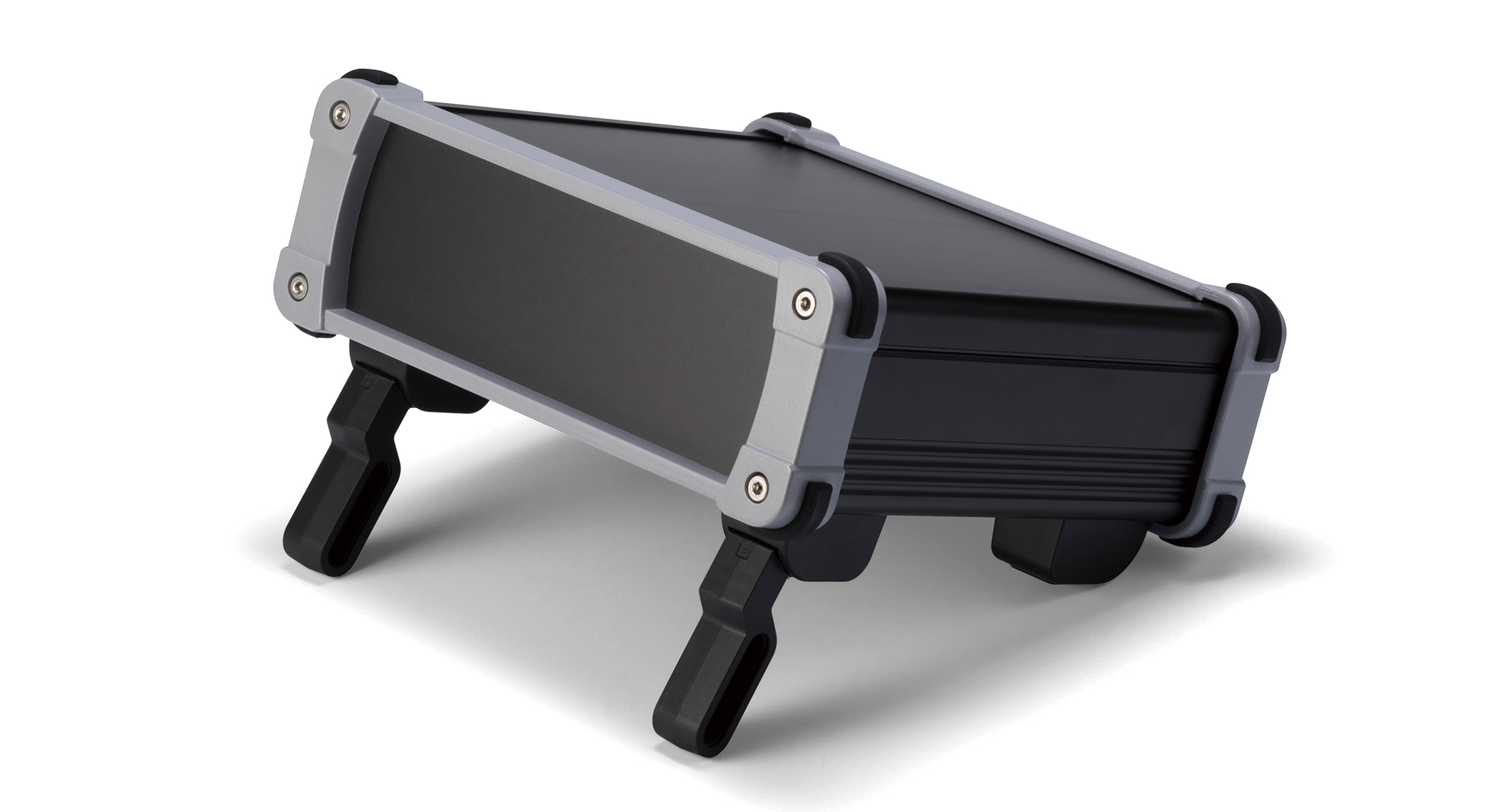 ALUMINIUM ENCLOSURE with TILT LEG - EXPT series:Black/Gray
