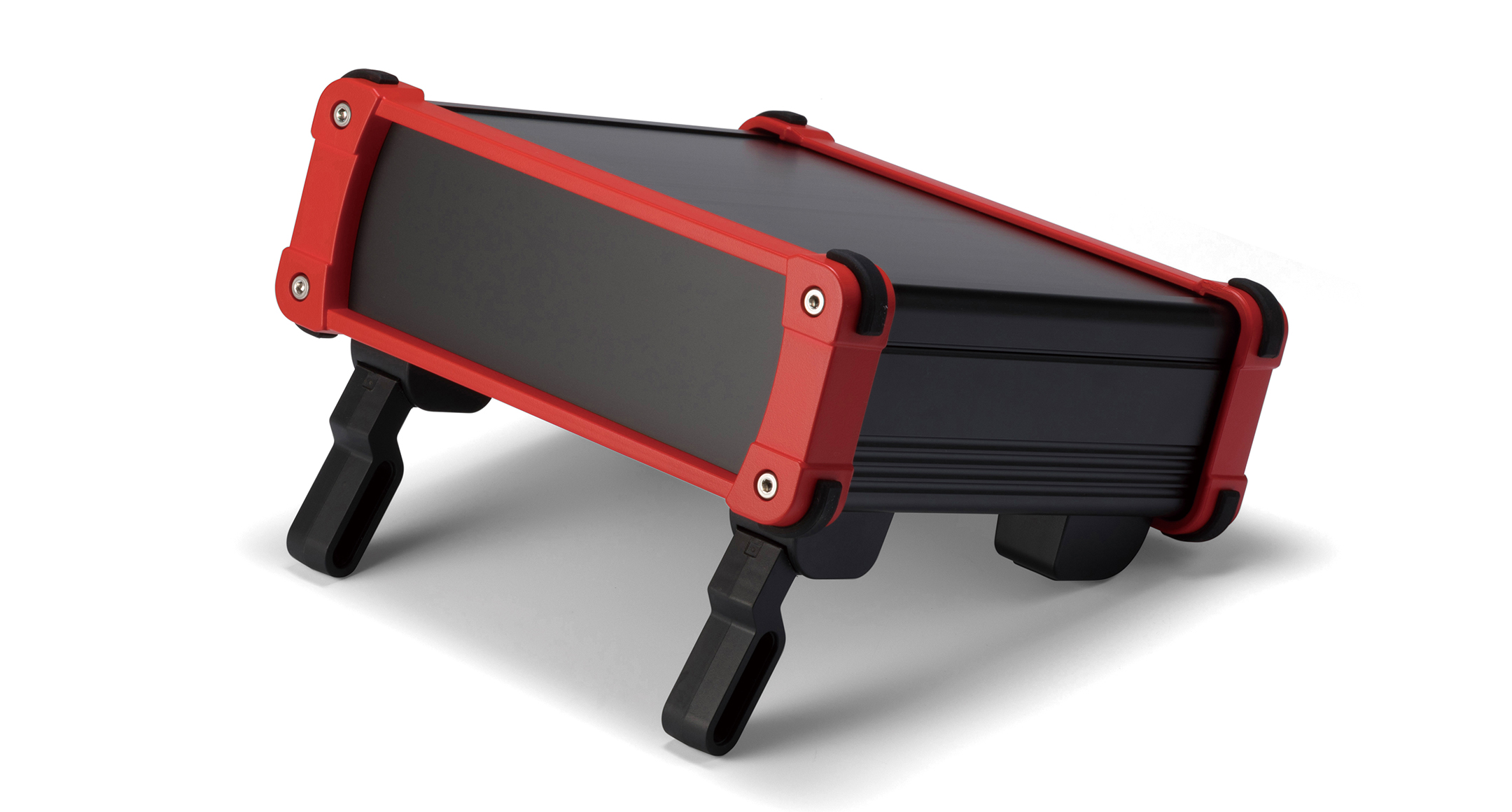 ALUMINIUM ENCLOSURE with TILT LEG - EXPT series:Black/Red