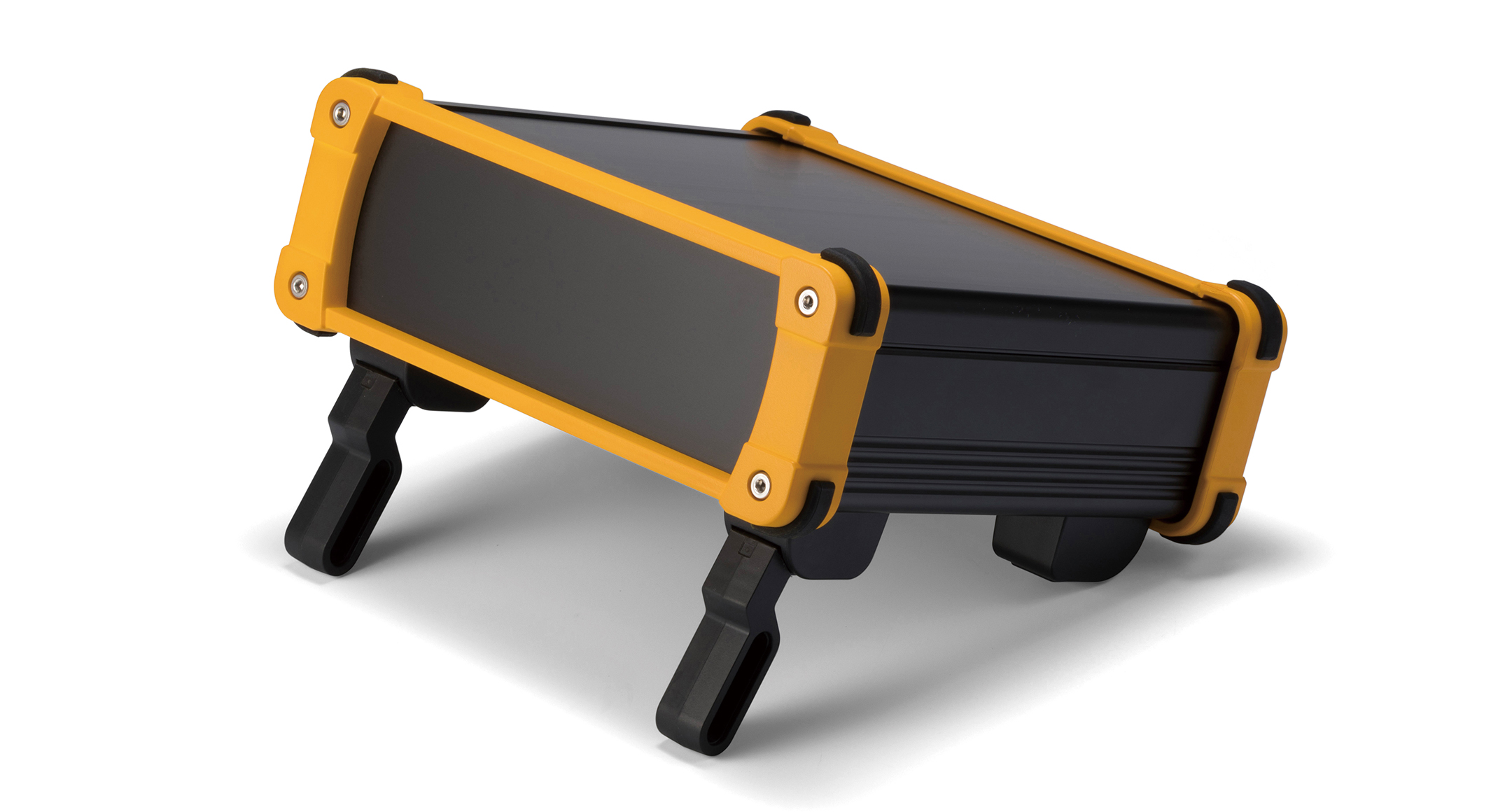 ALUMINIUM ENCLOSURE with TILT LEG - EXPT series:Black/Yellow
