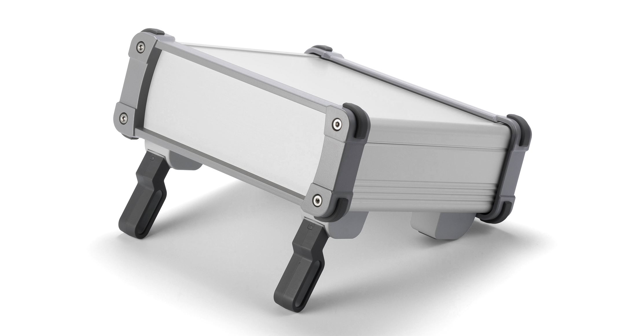 ALUMINIUM ENCLOSURE with TILT LEG - EXPT series:Silver/Gray