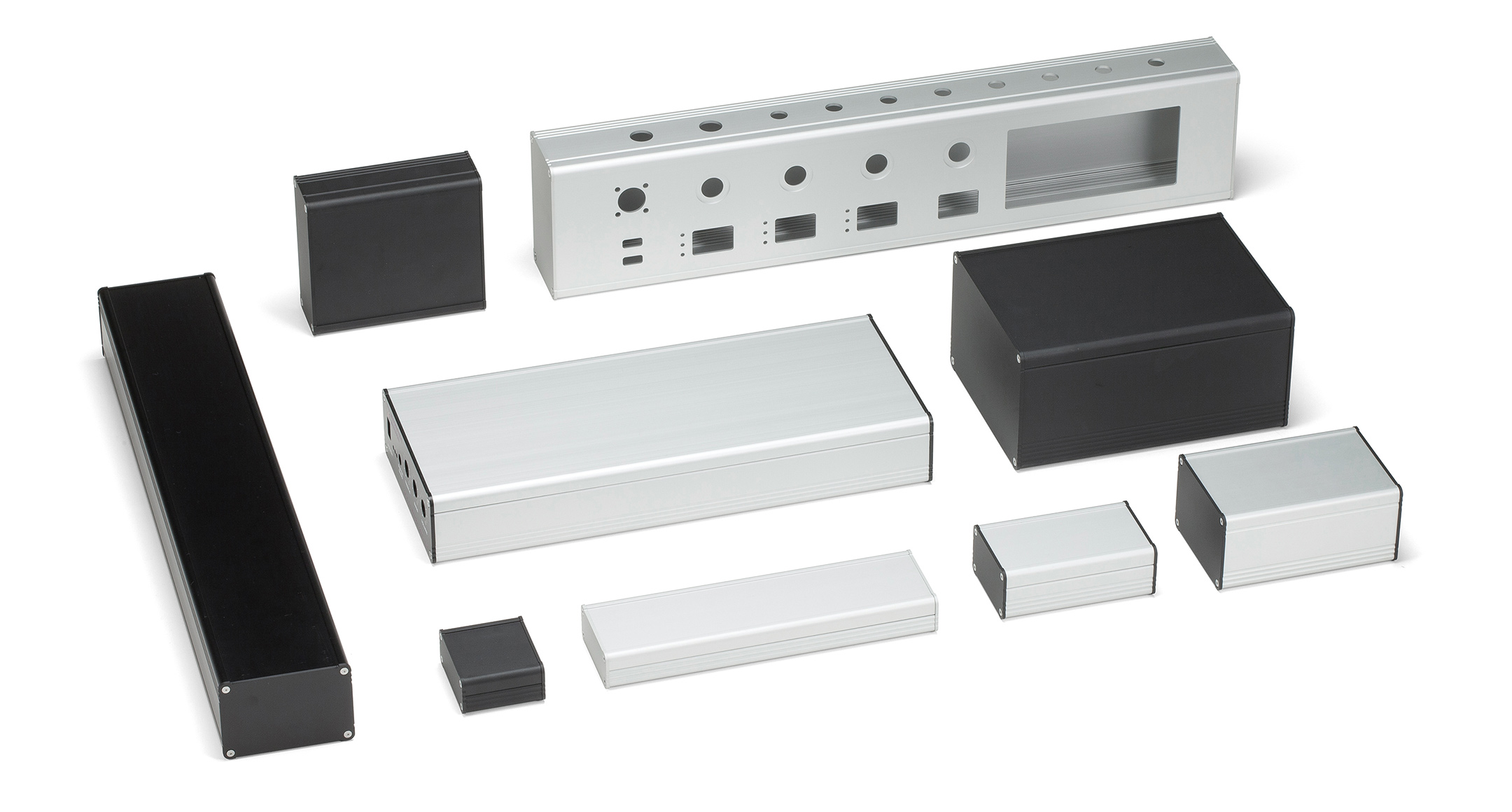 CUSTOM SIZED EXTRUDED ALUMINUM ENCLOSURE - EXS series