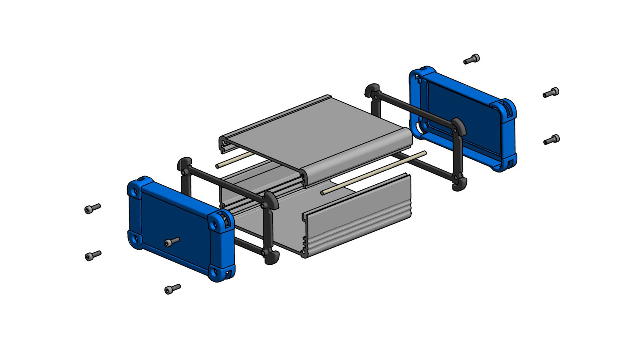 IP65 EXTRUDED ALUMINUM ENCLOSURE - EXW series