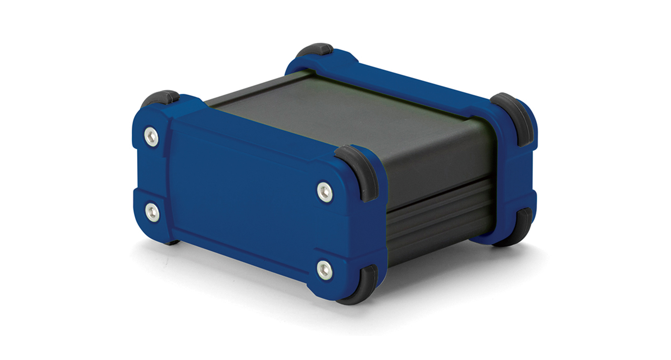 CUSTOM SIZED IP65 ALUMINUM ENCLOSURE - EXWS series:Black/Navy