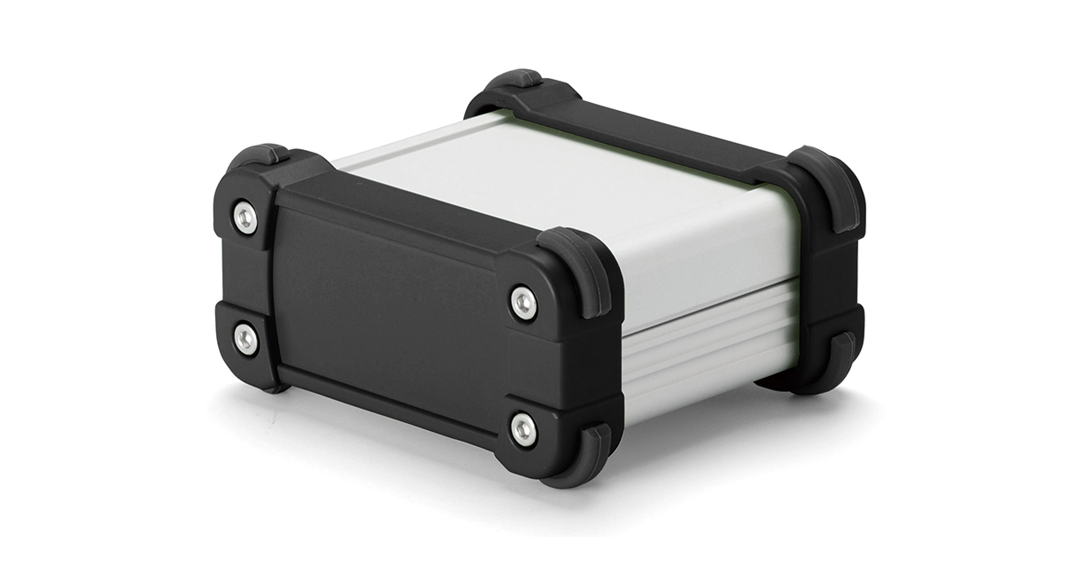 CUSTOM SIZED IP65 ALUMINUM ENCLOSURE - EXWS series:Silver/Black