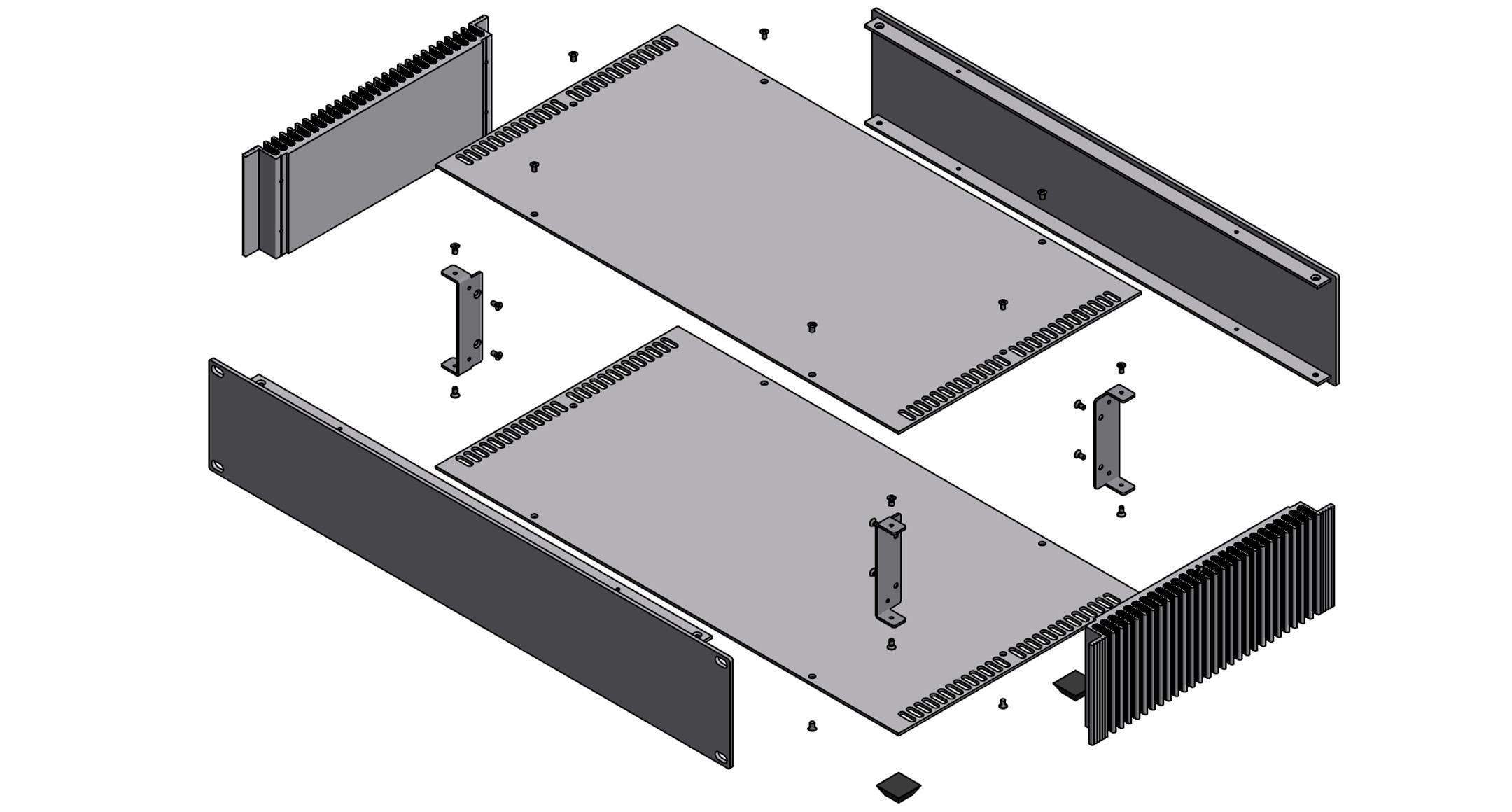 HEATSINK RACK MOUNTING ENCLOSURE - HYR series