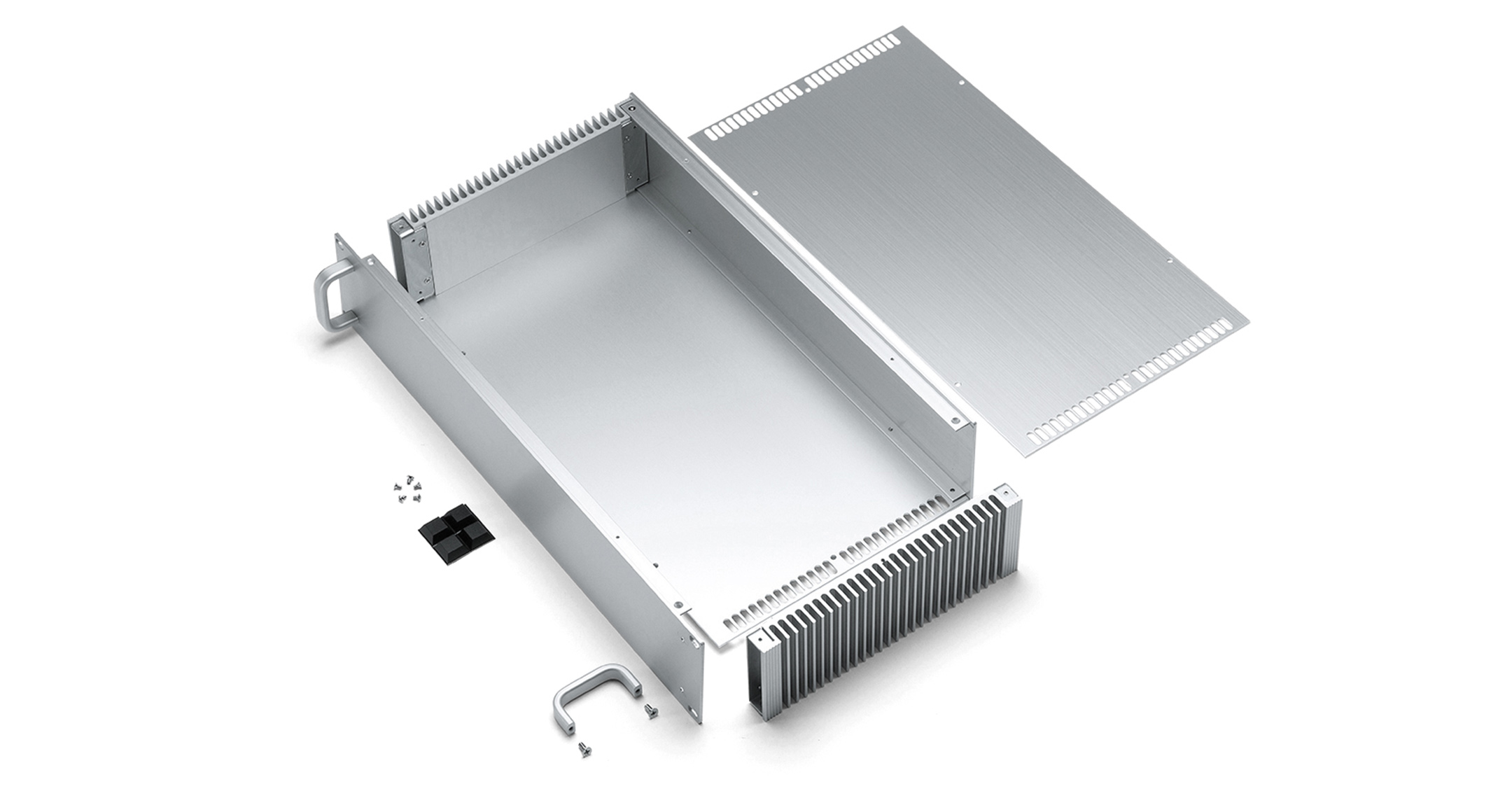 HEATSINK RACK MOUNT ENCLOSURE with HANDLE - HYRH series