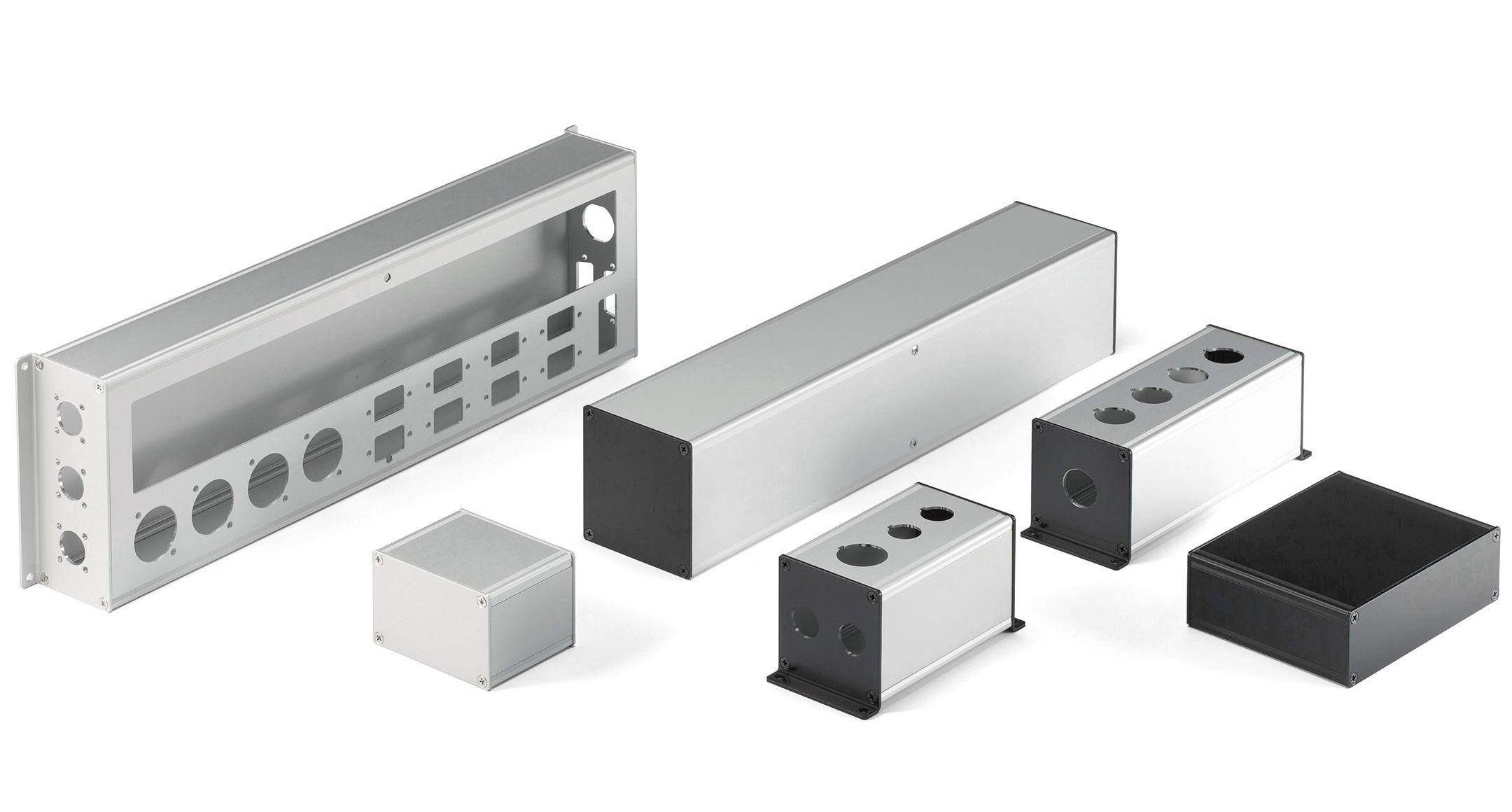 ALUMINIUM PROFILE ENCLOSURE - CUSTOM LENGTH - KCF series